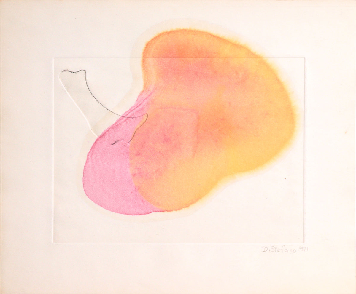 1971 Mixed Media &amp; Emboss Abstract <br><br>#C8816