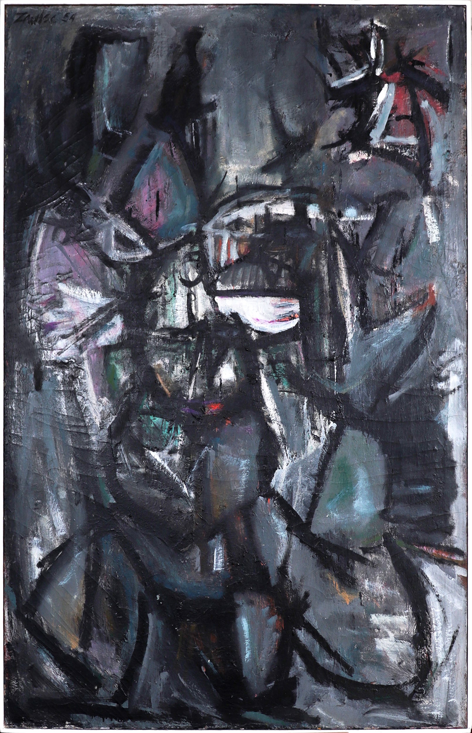 <i>Storm</i> <br>1954 Mixed Media <br><br>#C8839