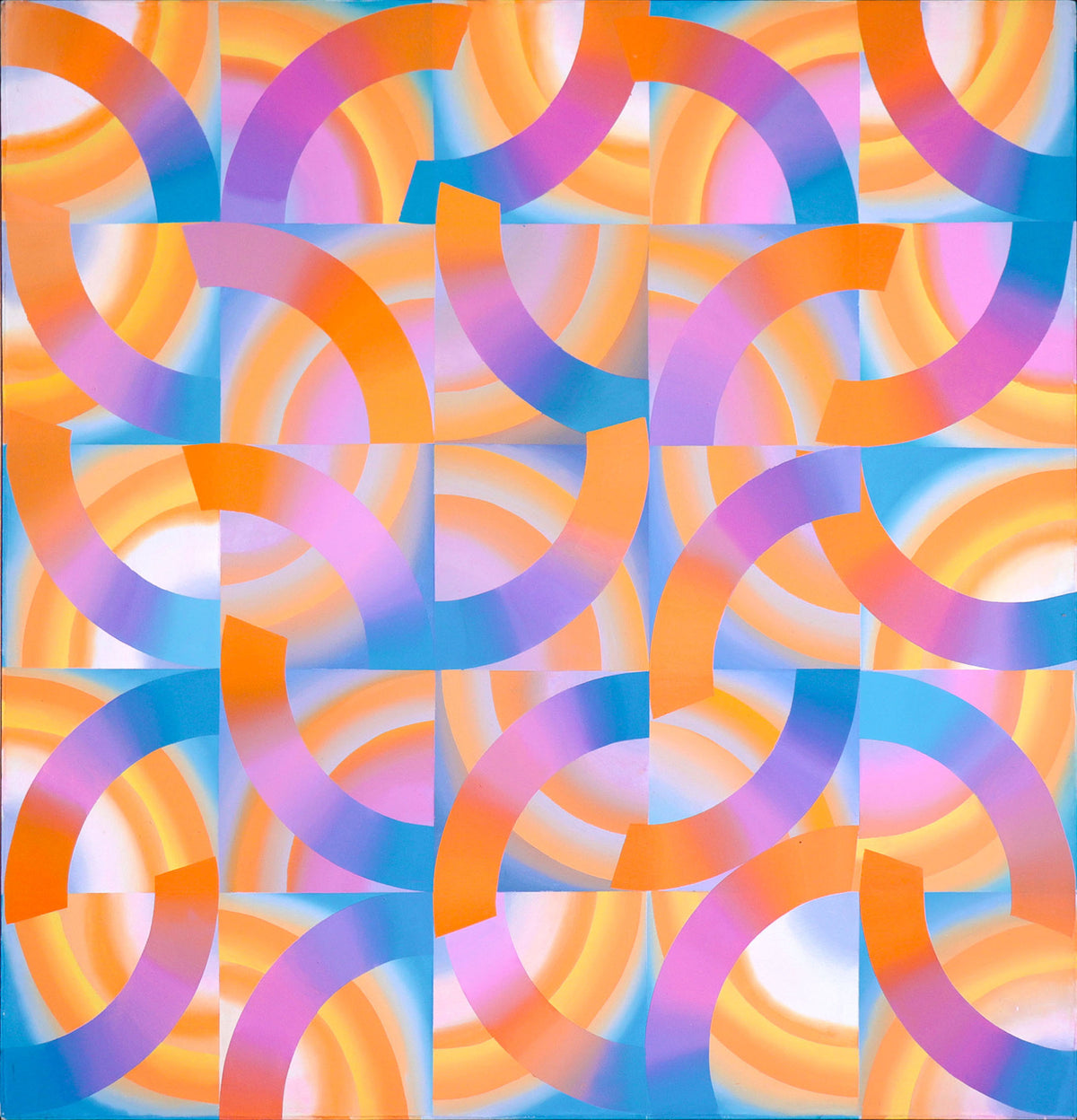 Circles &amp; Arches <br>1974 Acrylic <br><br>#C8848