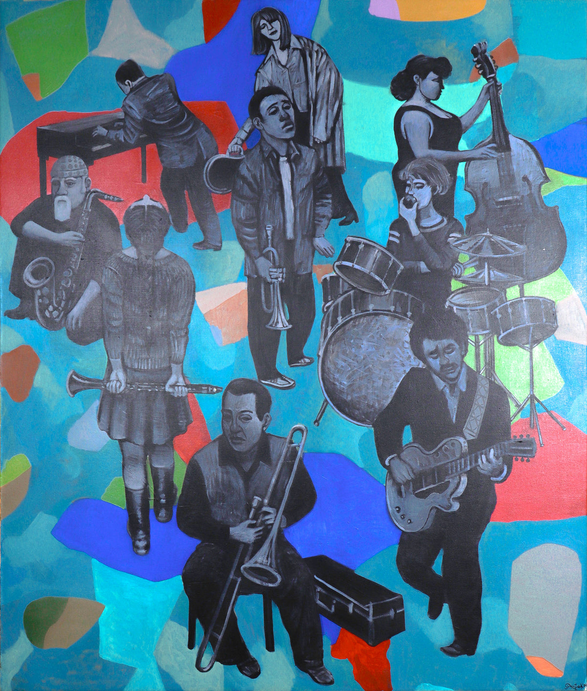 &lt;i&gt;Band Warm Up&lt;/i&gt; &lt;br&gt;2010 Acrylic &lt;br&gt;&lt;br&gt;#C8874