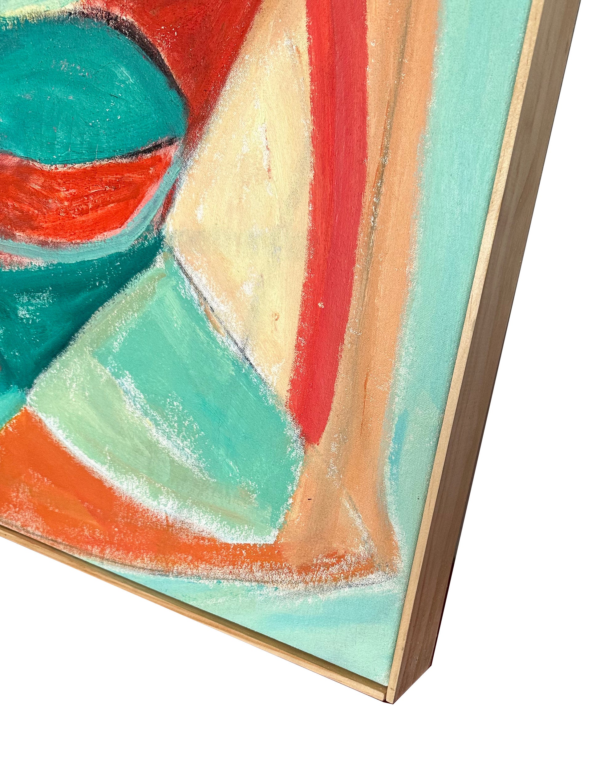 Cubist Abstract <br>20th Century Oil <br><br>#C8910