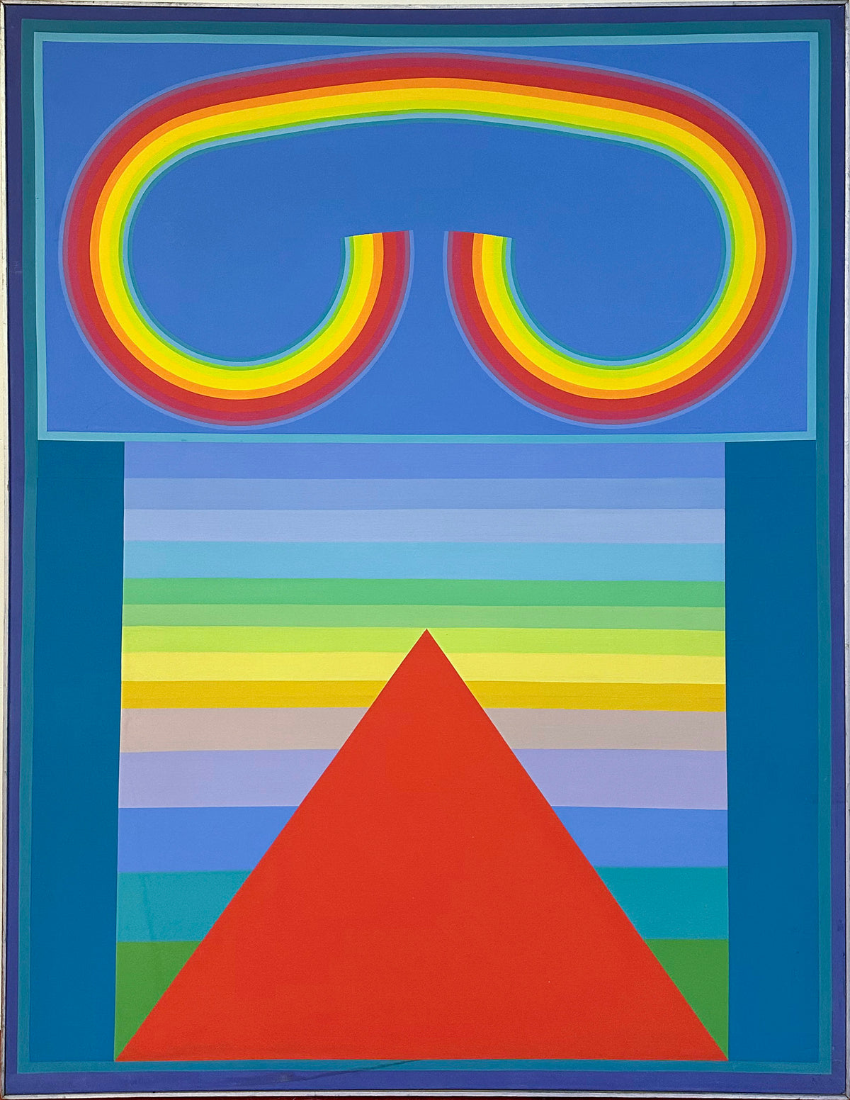 &lt;i&gt;Pyramid and Rainbow&lt;/i&gt; &lt;br&gt;1967 Acrylic &lt;br&gt;&lt;br&gt;#C8918