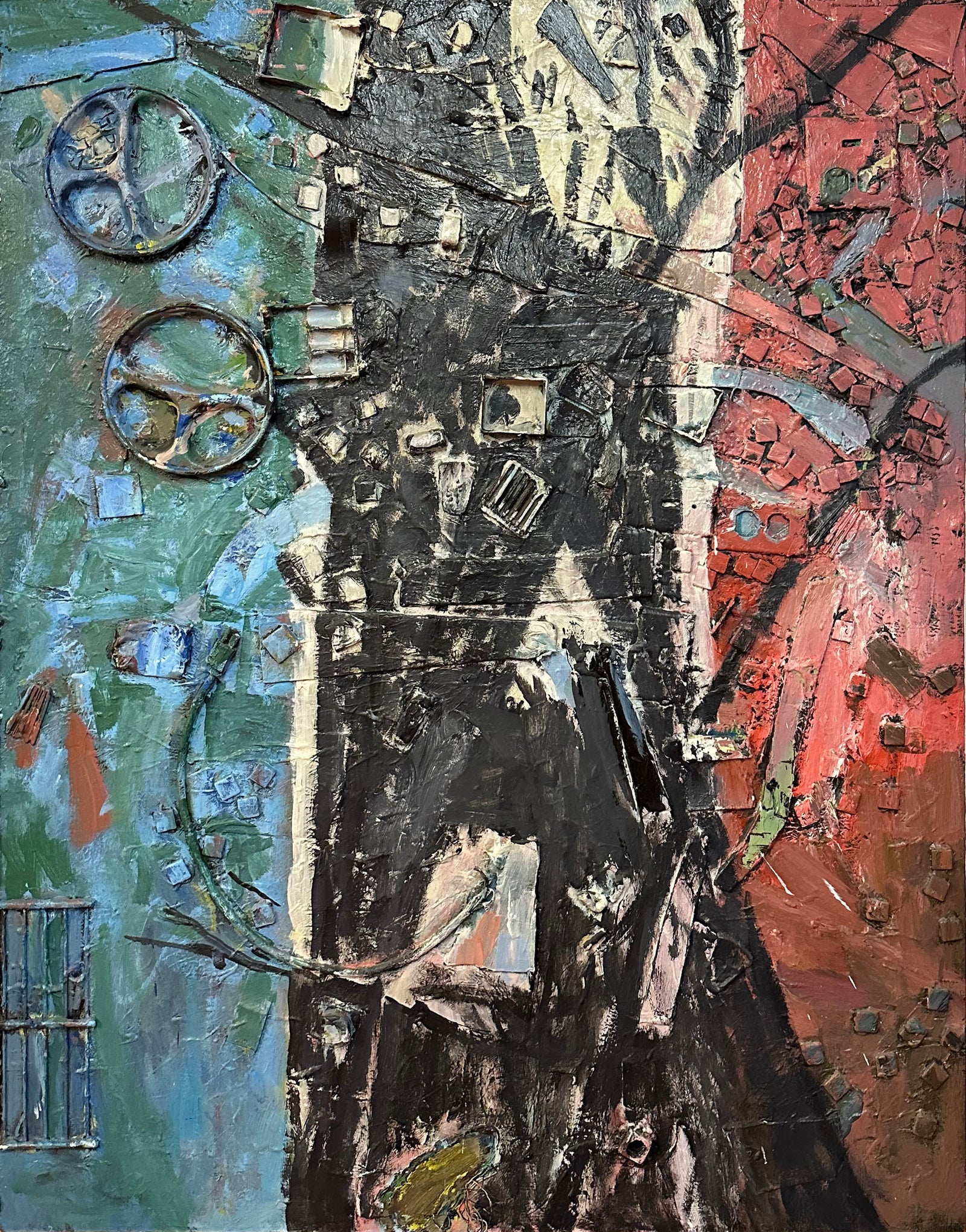 Assemblage Abstraction <br>20th Century Mixed Media & Collage <br><br>#C8919