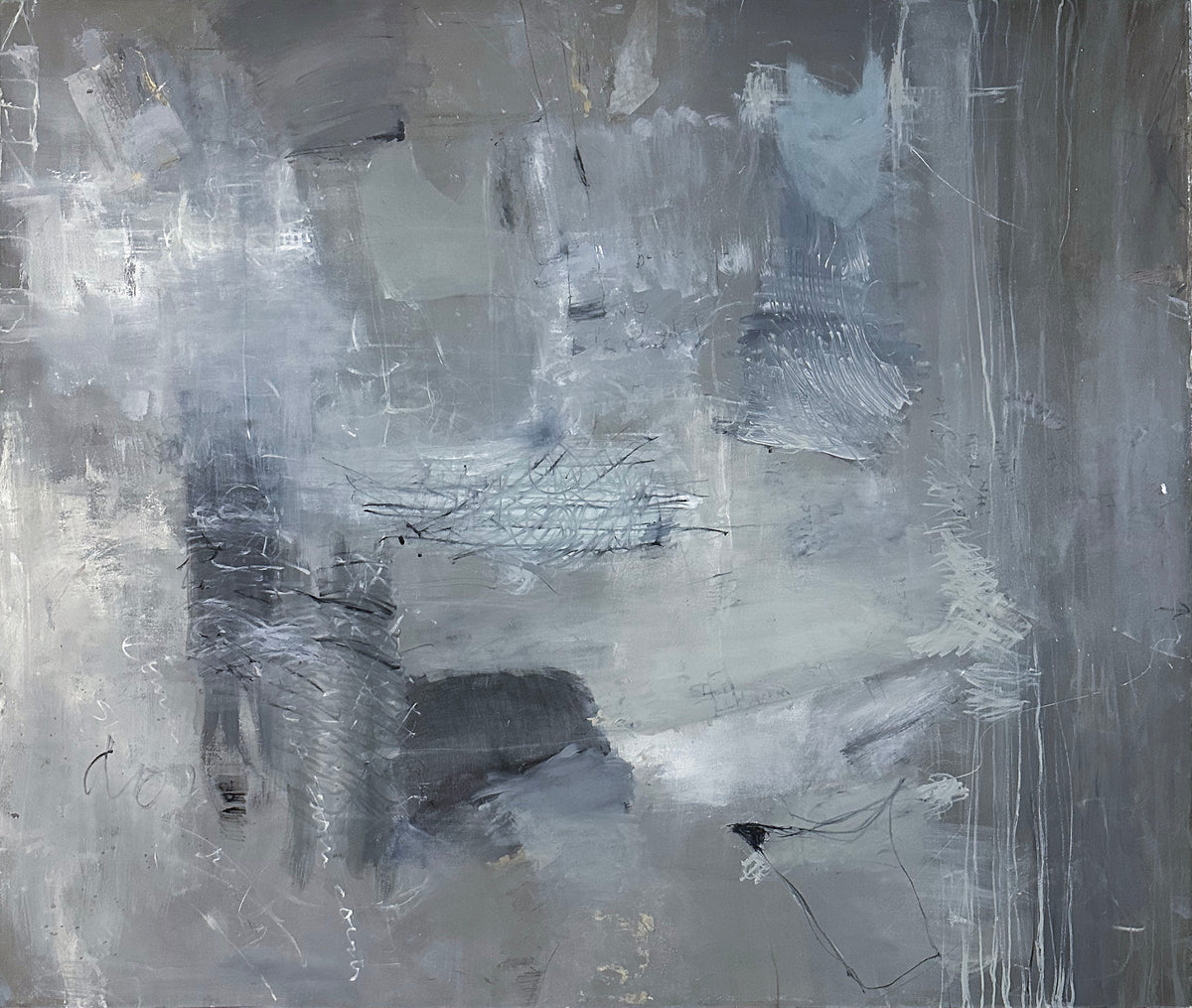 Gestural Abstract Expressionist Acrylic, 20th Century &lt;br&gt;&lt;br&gt;C8922