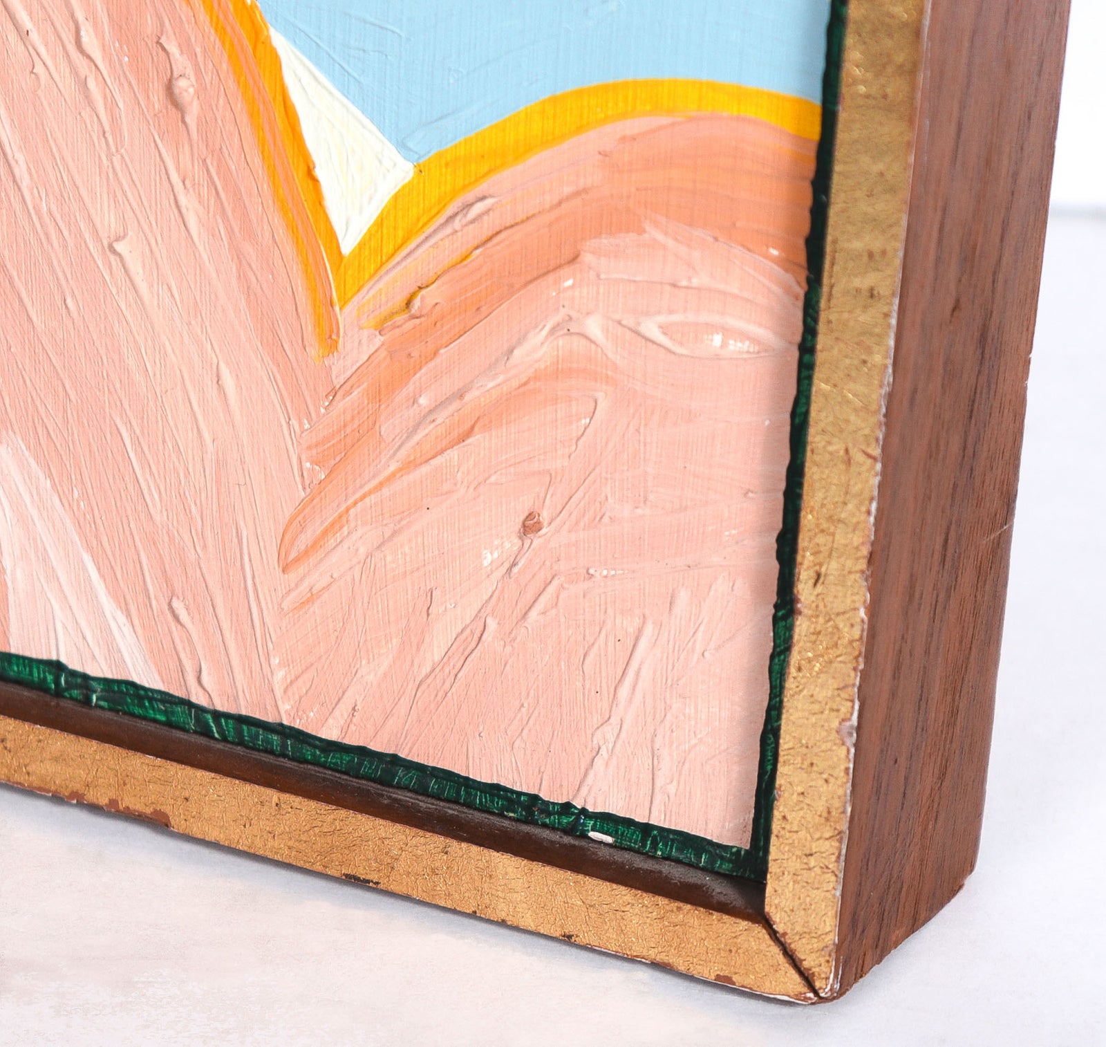 Surrealist Artist at The Easel <br>1970's Acrylic <br><br>#C8932