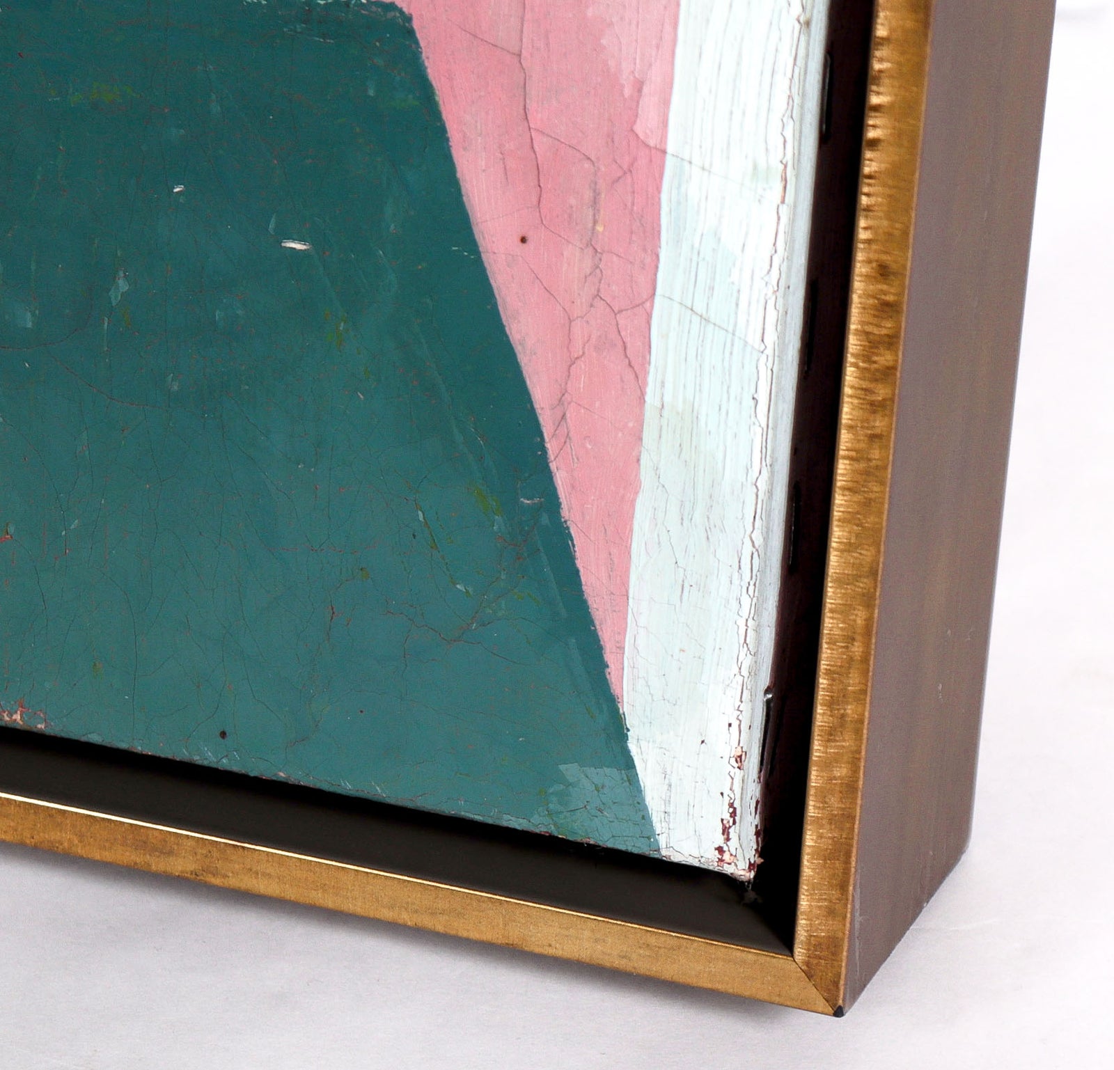 Portrait in the Mirror <br>20th Century Oil and Collage <br><br>#C8939