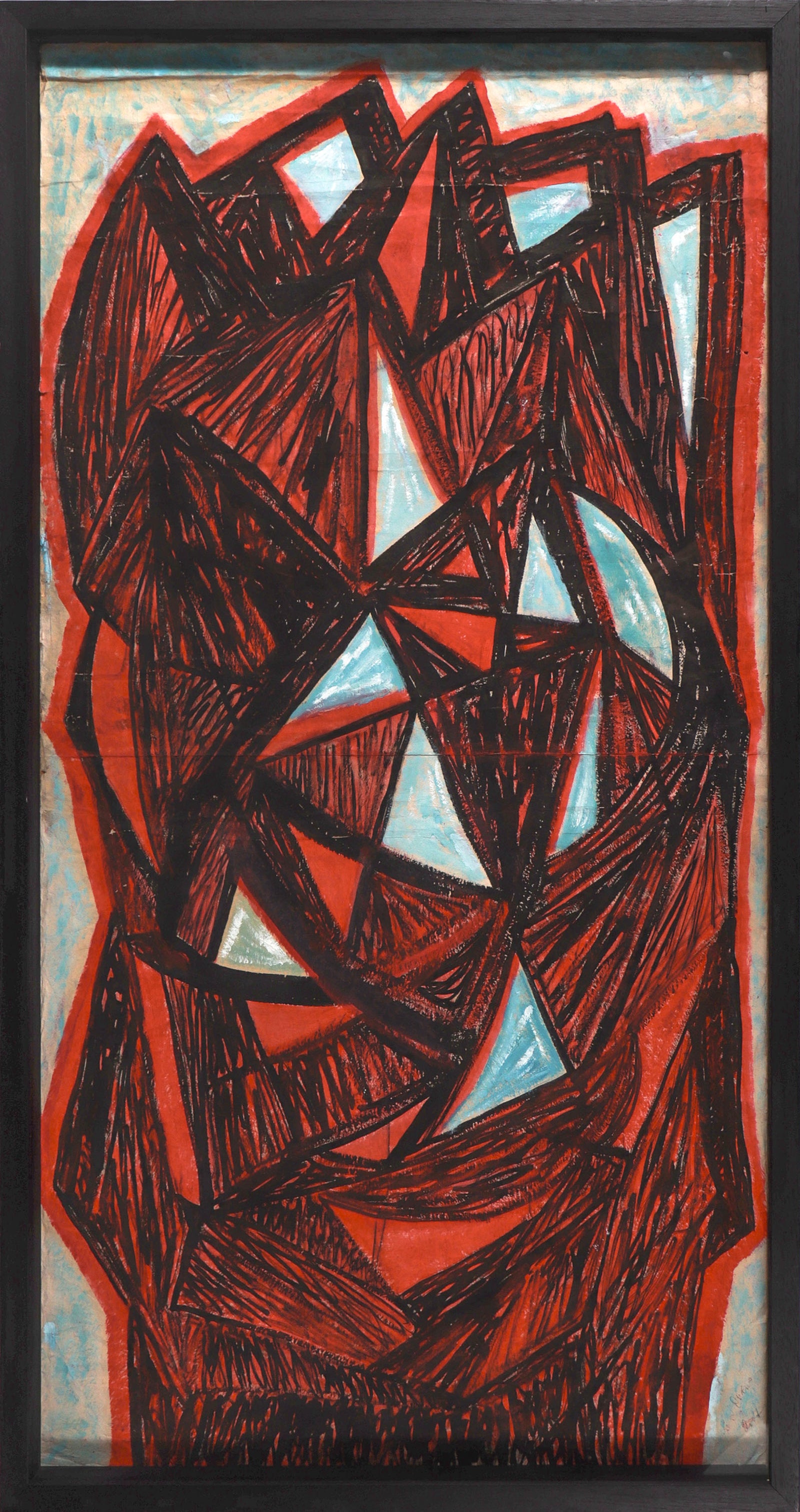 <I>Le Pont Dore</I> <br>2007 India Ink & Oil <br><br>#C8945