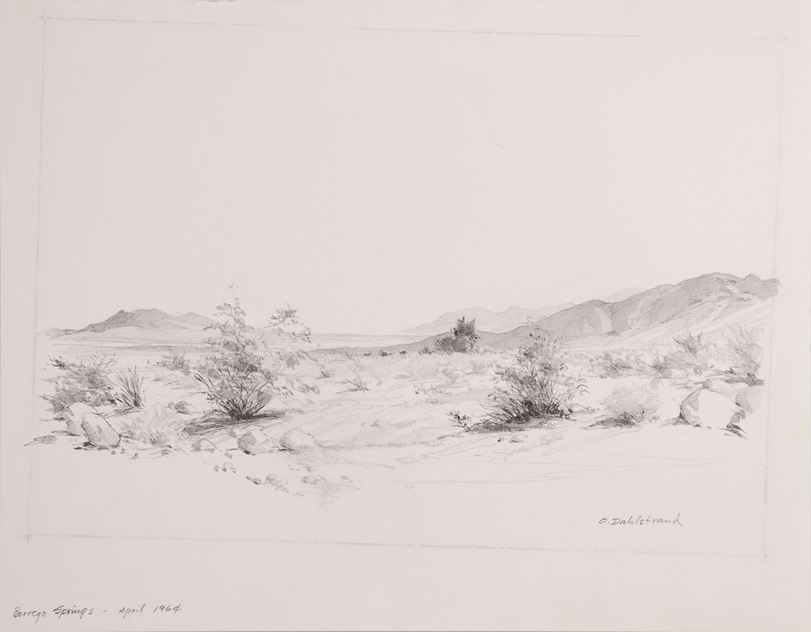 <i>Borrego Springs</i> <br>1964 Graphite <br><br>#C9016