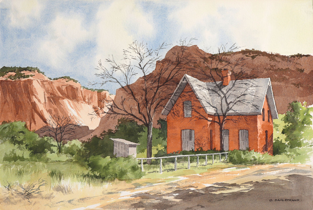 &lt;i&gt;Old House - Escalante&lt;/i&gt; &lt;br&gt;September 1985 Watercolor &lt;br&gt;&lt;br&gt;#C9027