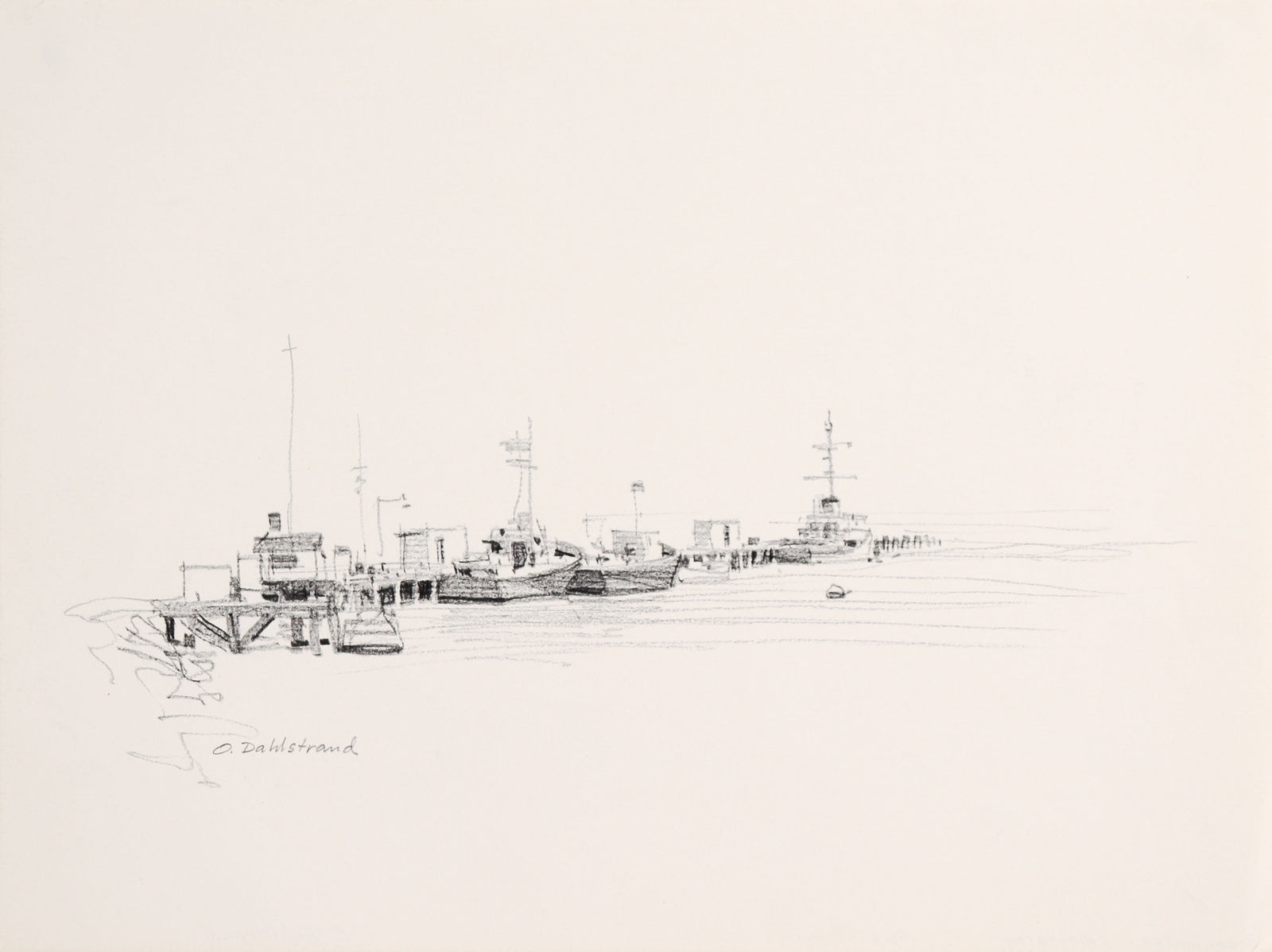 <i>Breakwater - Monterey</i> <br>1962 Graphite <br><br>#C9028