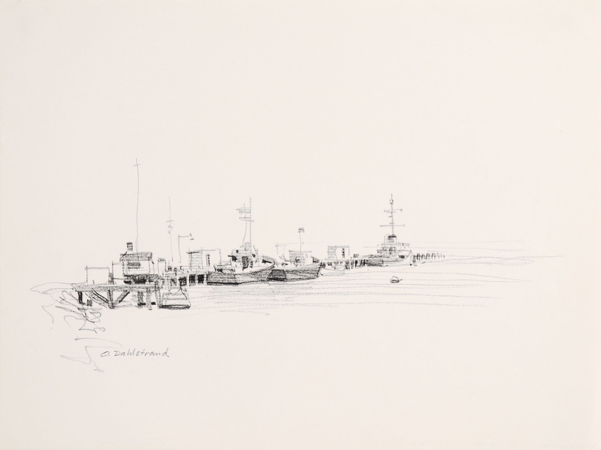<i>Breakwater - Monterey</i> <br>1962 Graphite <br><br>#C9028
