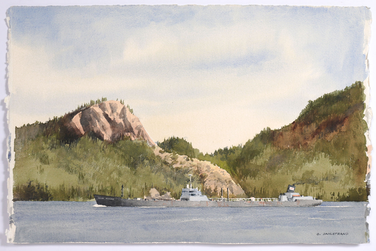 <i>Oil From Valdez</i> <br>1989 Watercolor <br><br>#C9032