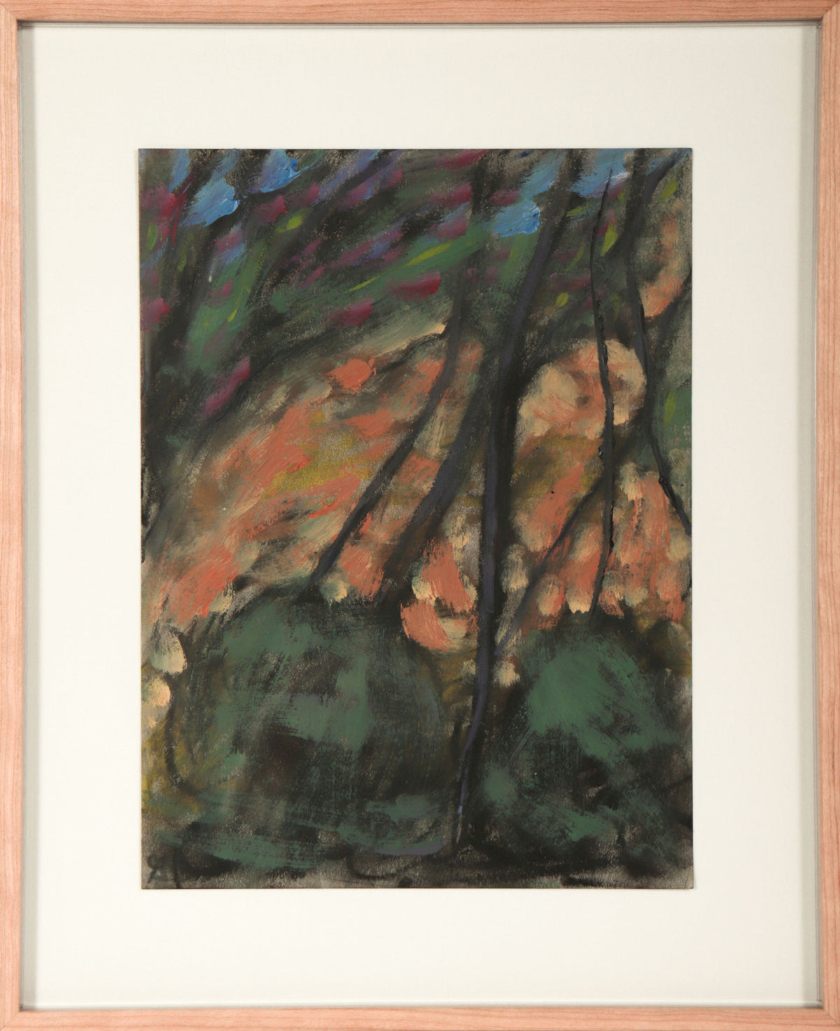 <i>Orr Creek</i> <br>2025 Oil &amp; Pastel on Paper <br><br>#C9058