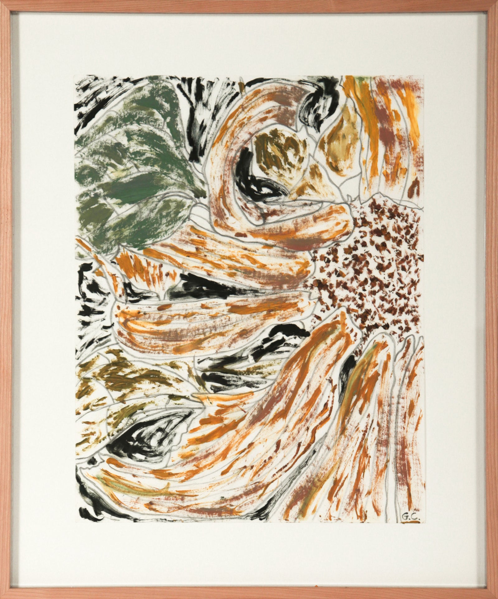 <i>Sunflower</i> <br>2025 Oil & Graphite on Paper <br><br>#C9066