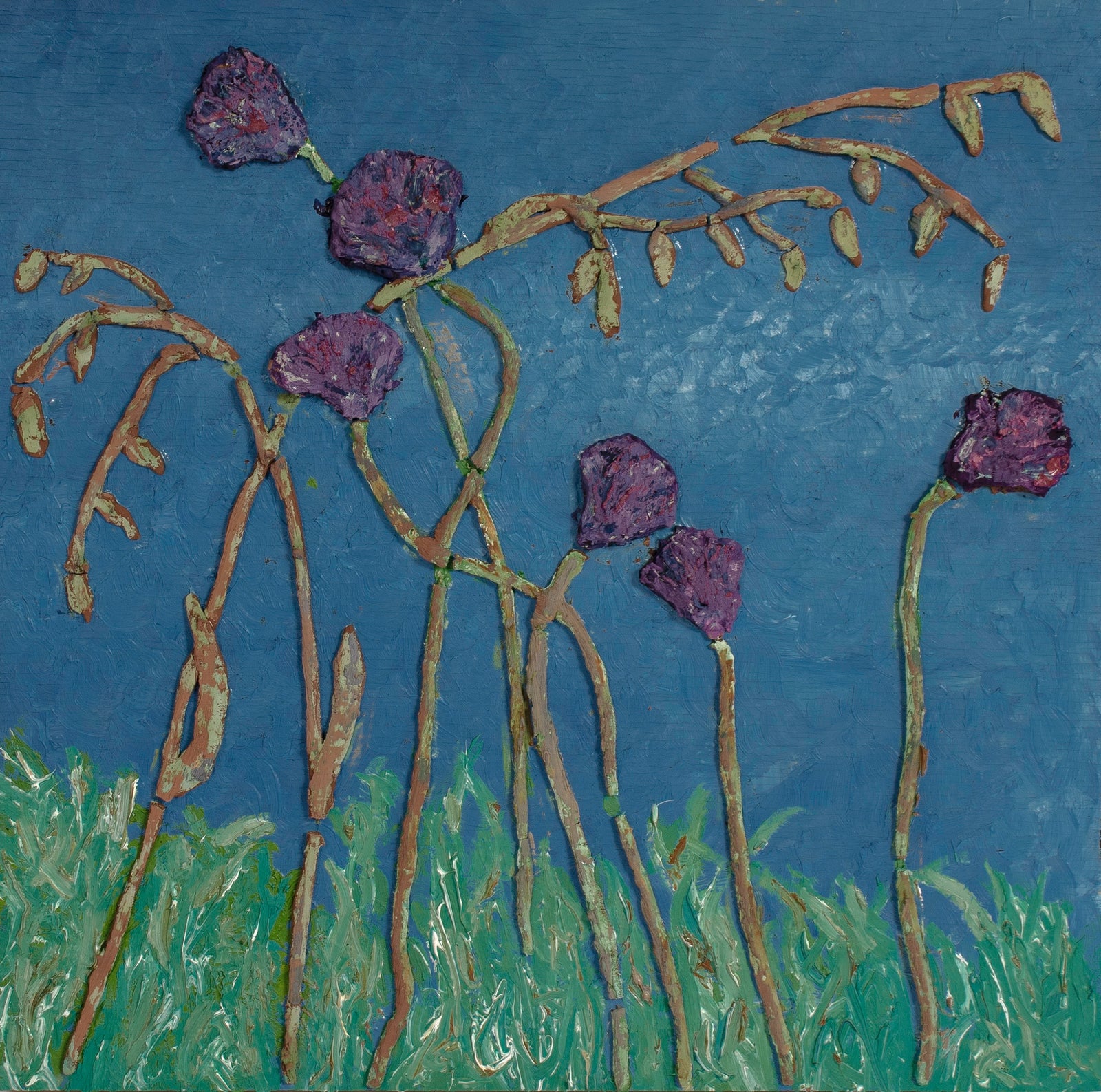 <i>Blue Dicks (flower)</i> <br>2025 Oil <br><br>#C9094