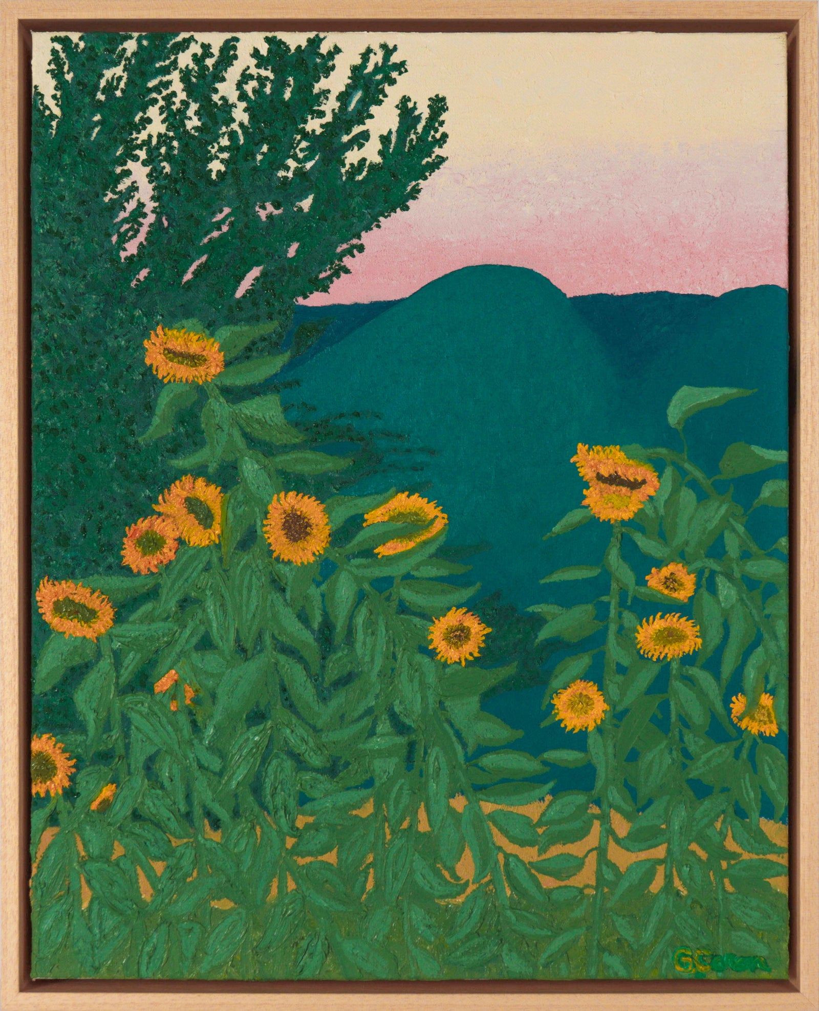 <i>Sunflowers Sunrise</i> <br>2025 Oil <br><br>#C9098