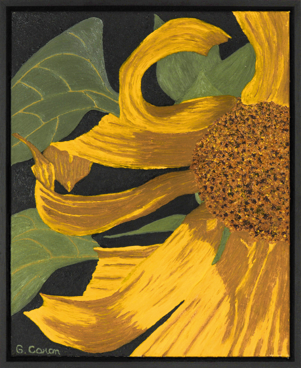 <i>Portrait of a Sunflower</i> <br>2025 Oil <br><br>#C9099