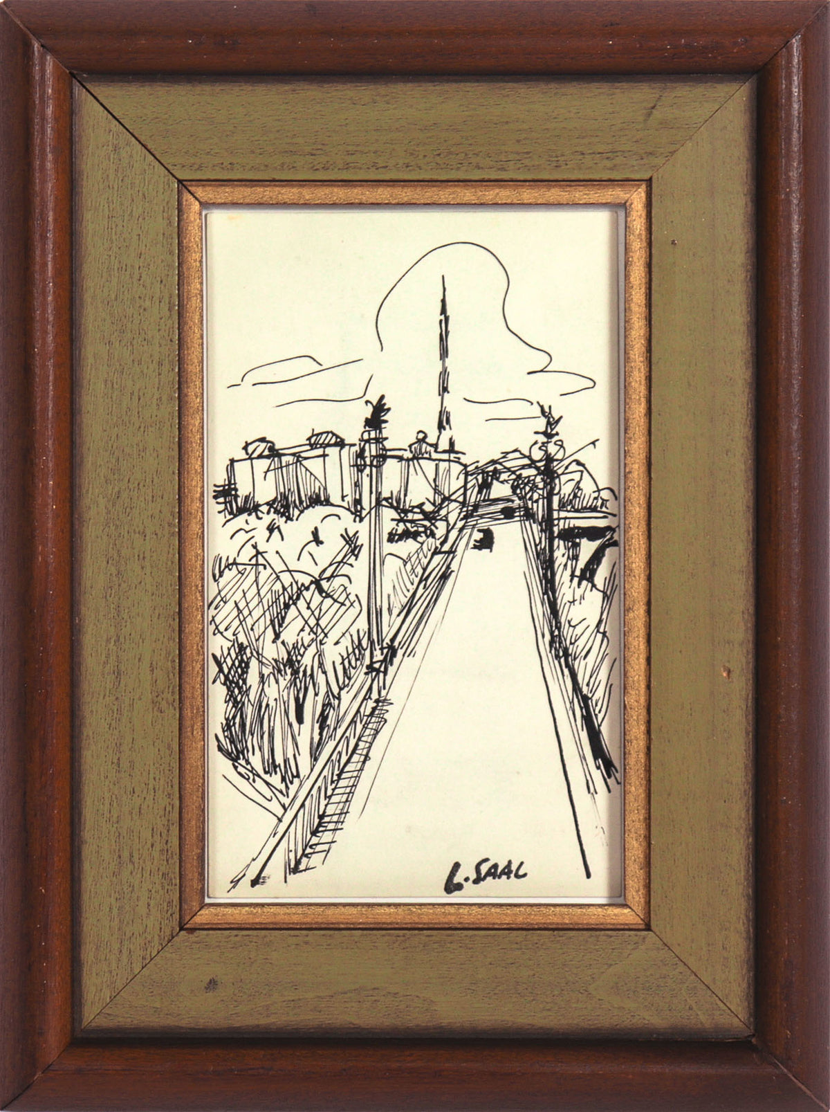 Monochrome City Scene <br>20th Century Ink <br><br>#C9112