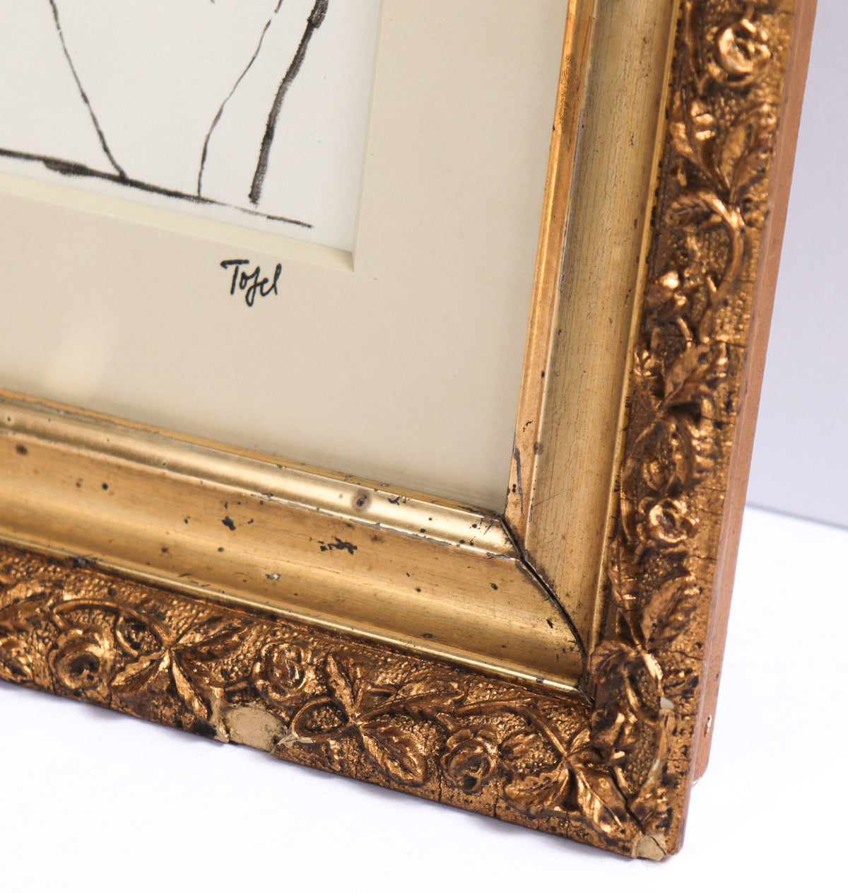 Intertwined Figures <br>Early 20th Century Ink <br><br>#13523