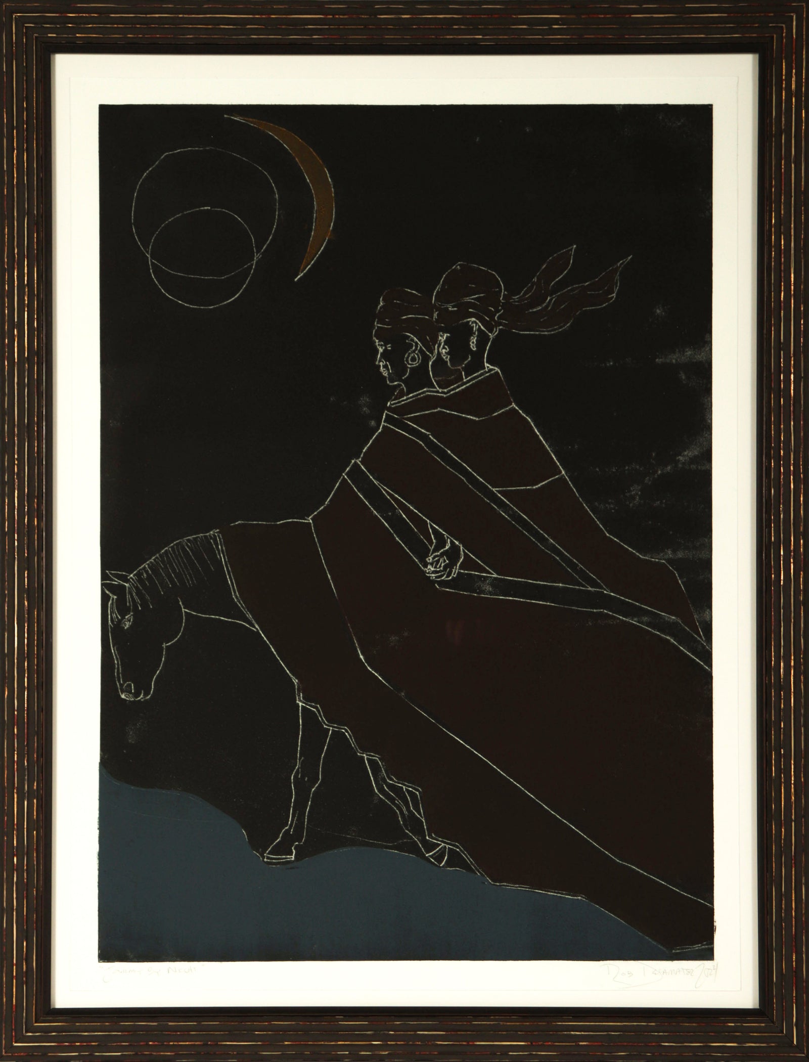 <i>Journey by Night</i> <br>2025 Monotype <br><br>#C9129