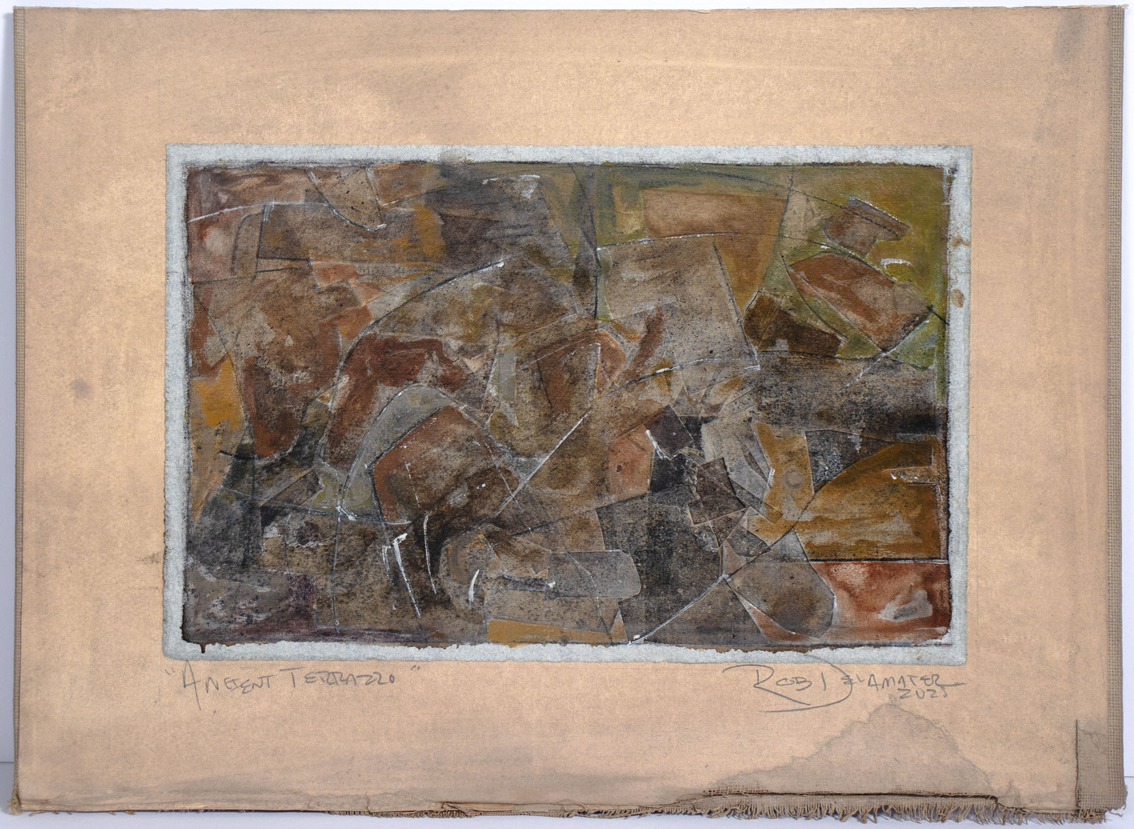 <i>Ancient Terrazzo</i> <br>2025 Gouache & Mixed Media <br><br>#C9149