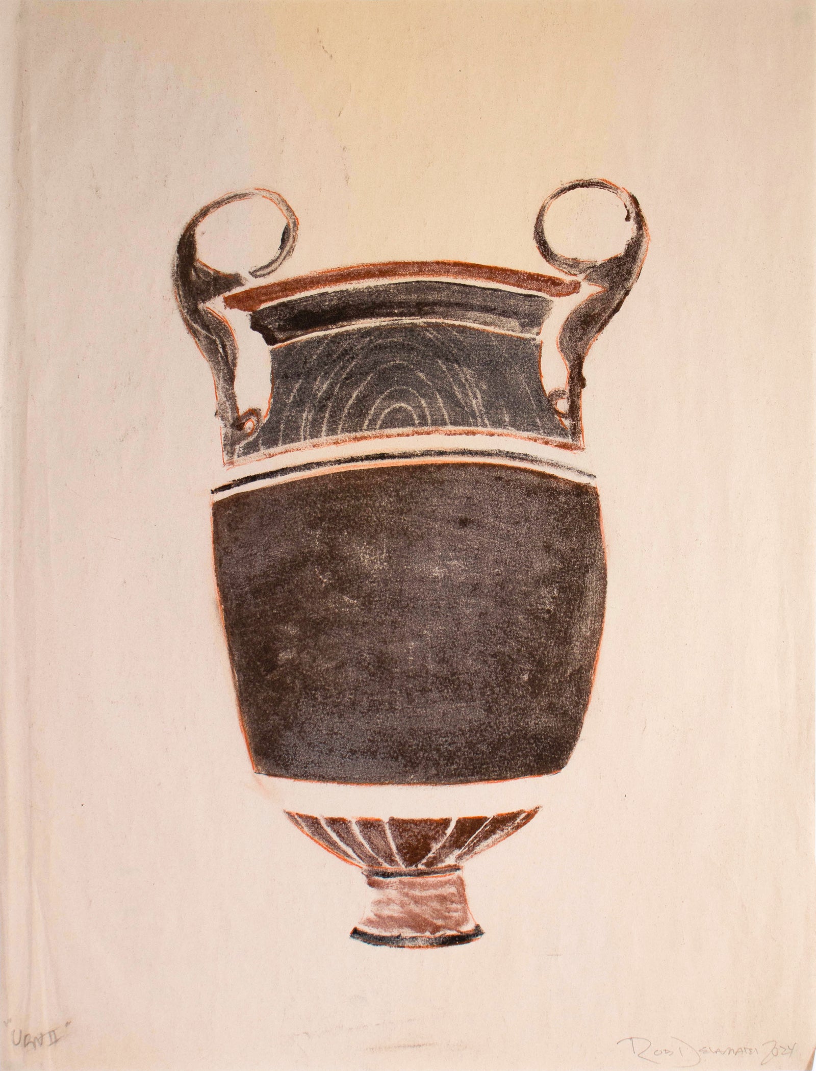 <i>Urn II</i> <br>2024 Monotype on Antique Paper <br><br>#C9172