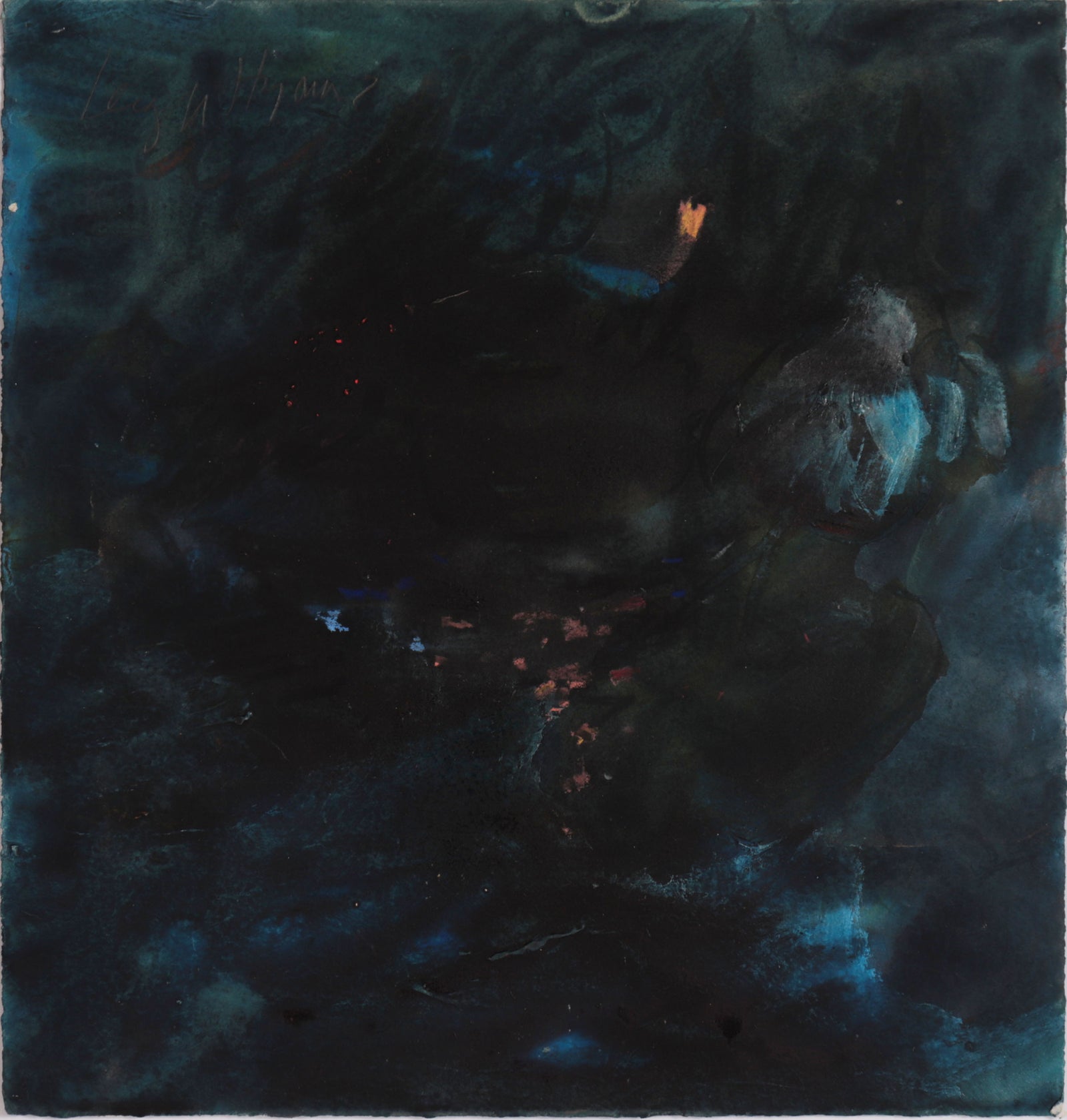 <I> Sailing At Night </I> <br> 20th Century Watercolor & Acrylic <br> <br>#C9195