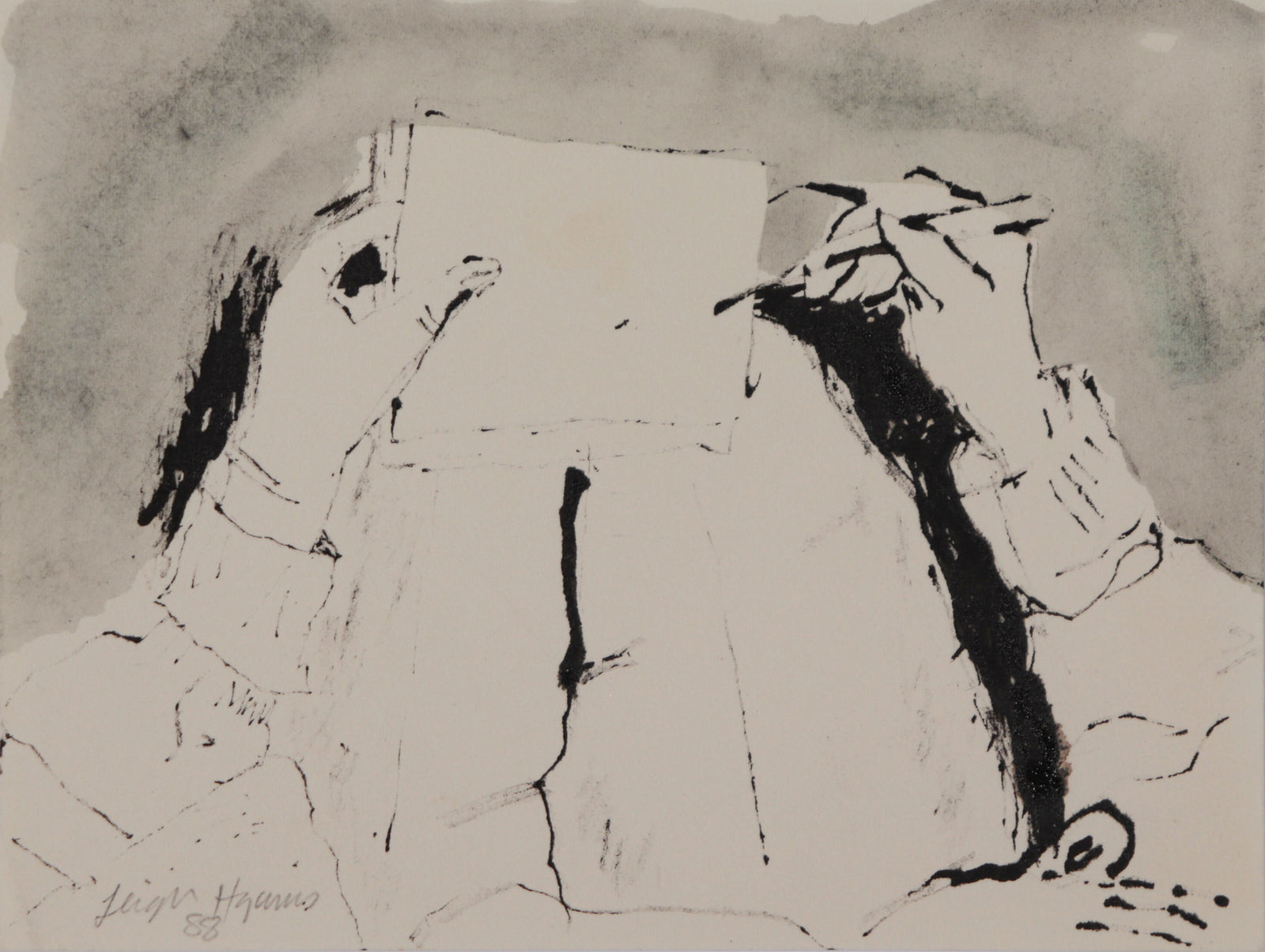 Point of View Drawing<br>1988 Ink <br><br>#C9206