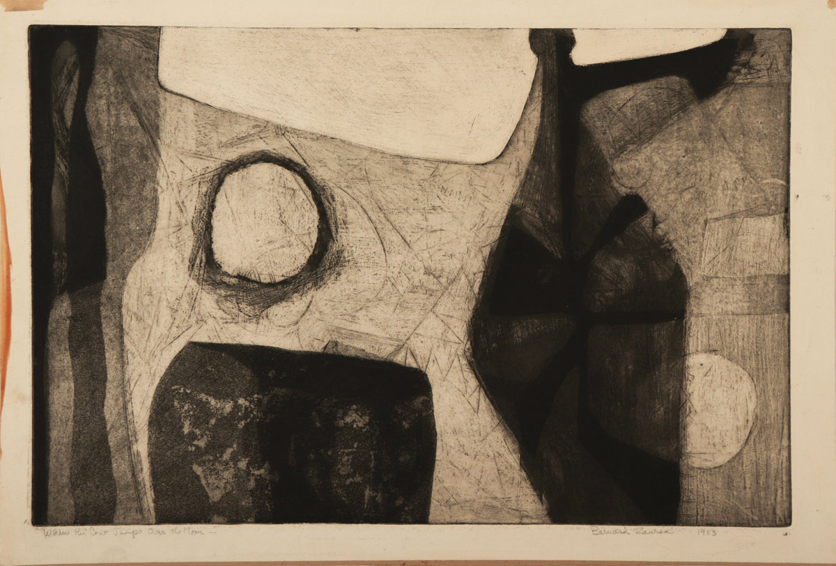 <I>When The Cow Jumps Over The Moon</I> <br>1953 Lithograph <br><br>#C9335