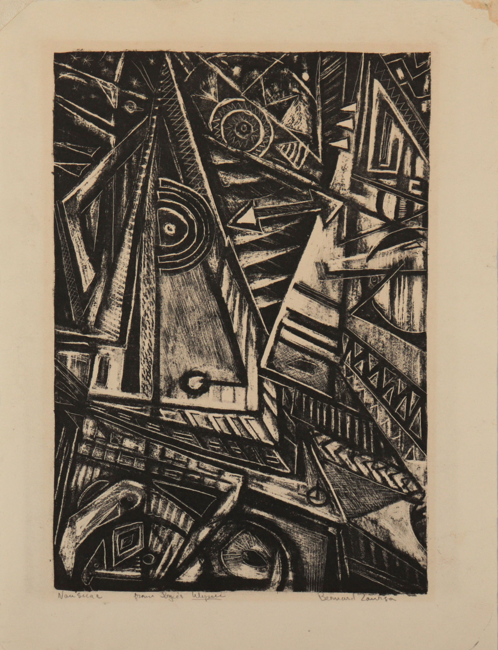 <I>Nausicau - From Joyce's Ulysses </I> <br>1944 Etching <br>#C9337