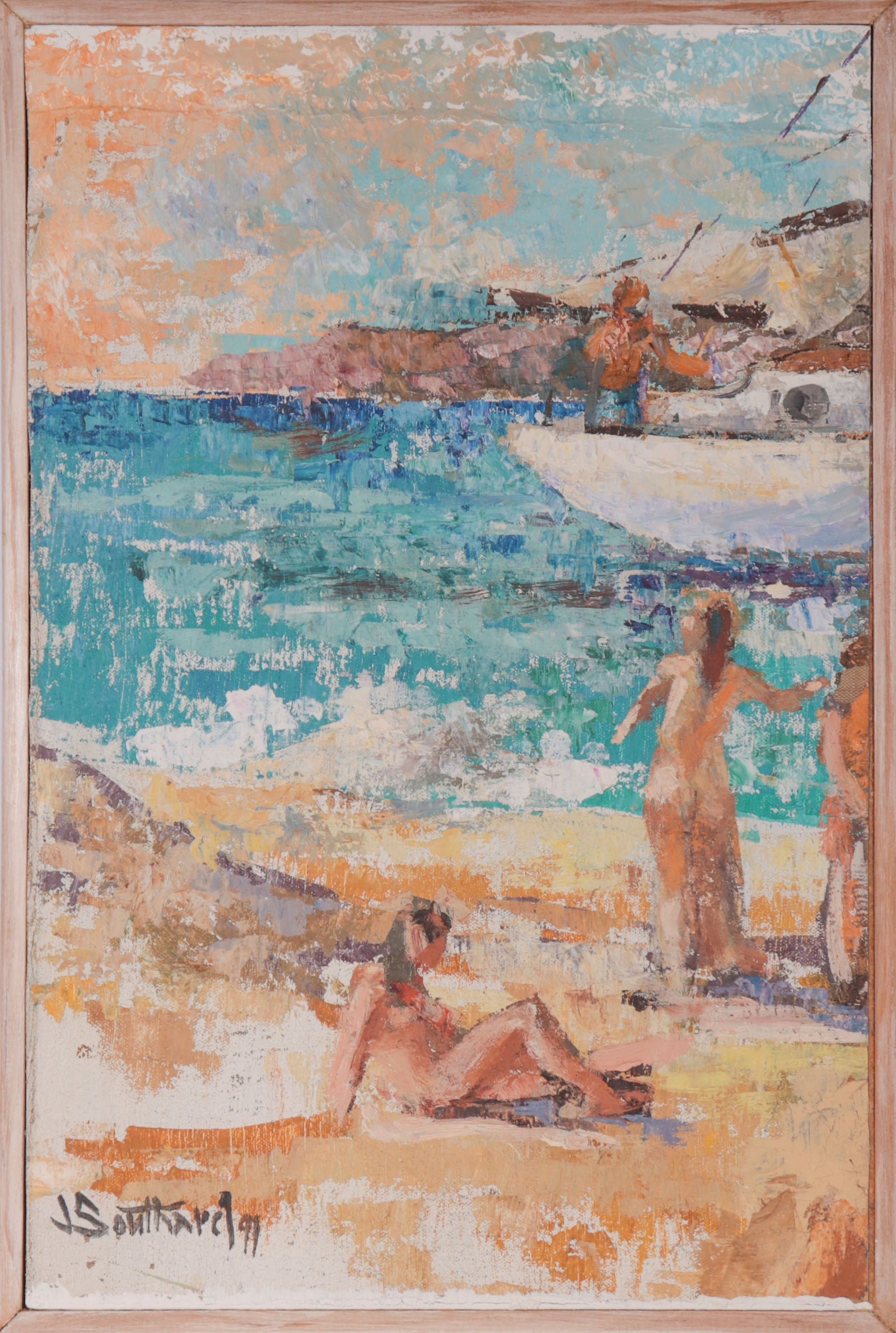 <i>San Francisco Beach</i> <br>1991 Oil <br><br>#C9493
