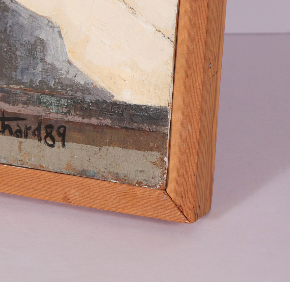 <i>Still Life with Window Looking at SF Bay</i> <br>1989 Oil <br><br>#C9555