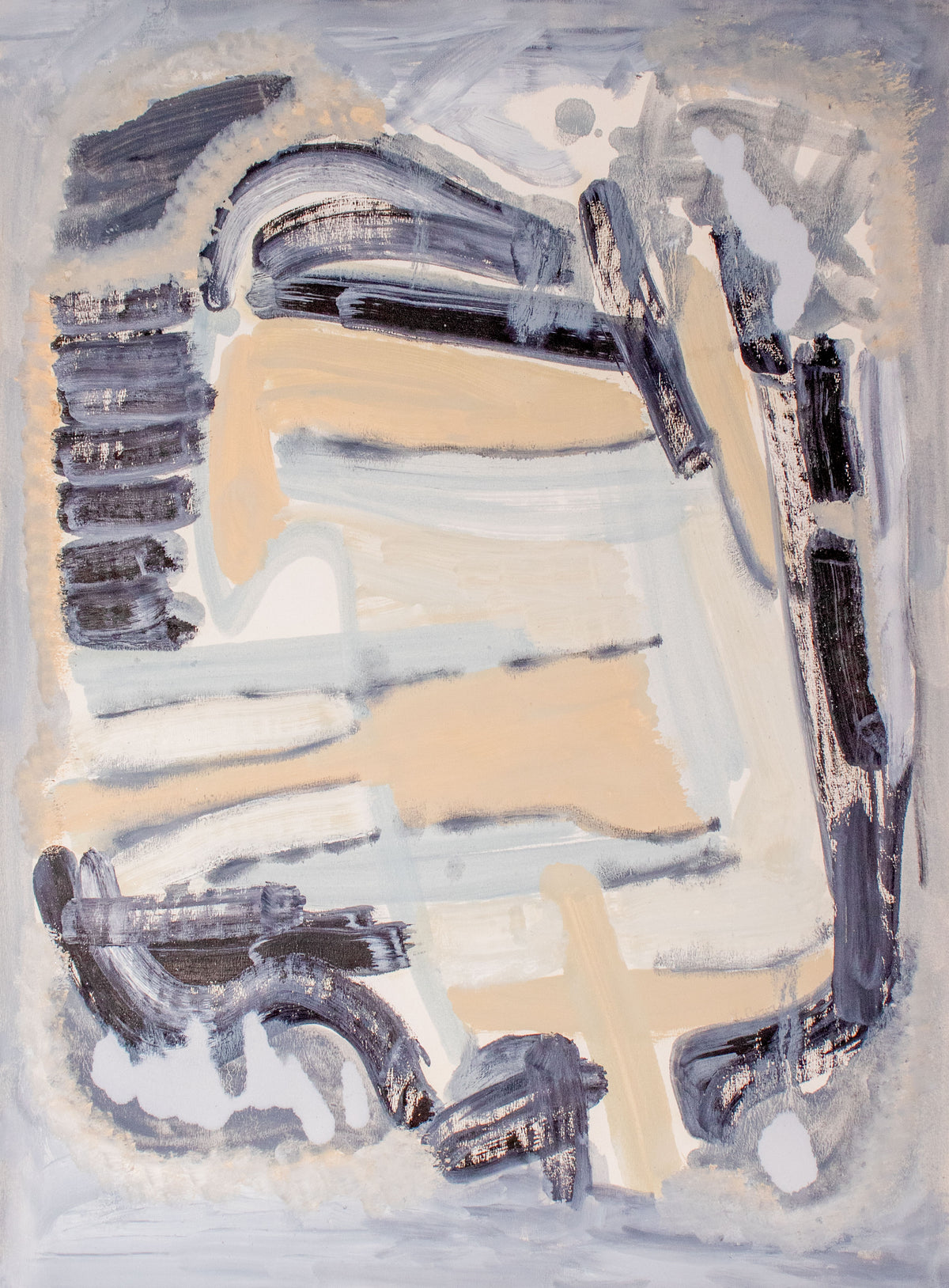 Gestural Abstraction II <br>2024 Oil on Paper <br><br>#C9749