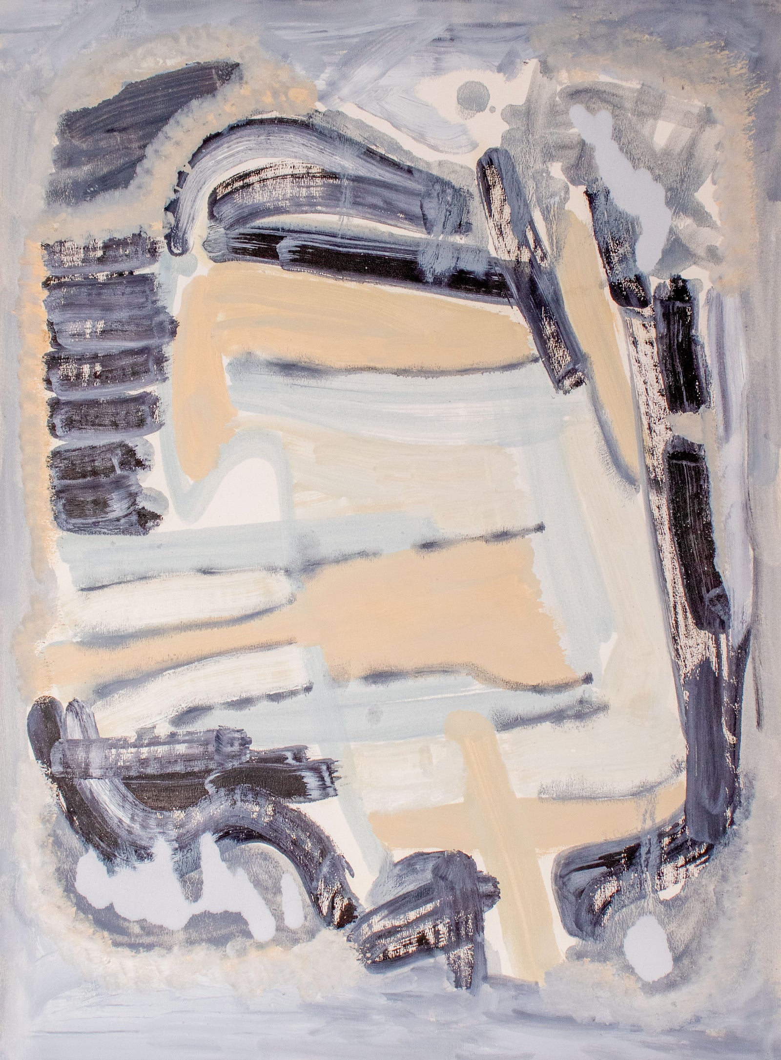 Gestural Abstraction II <br>2024 Oil on Paper <br><br>#C9749