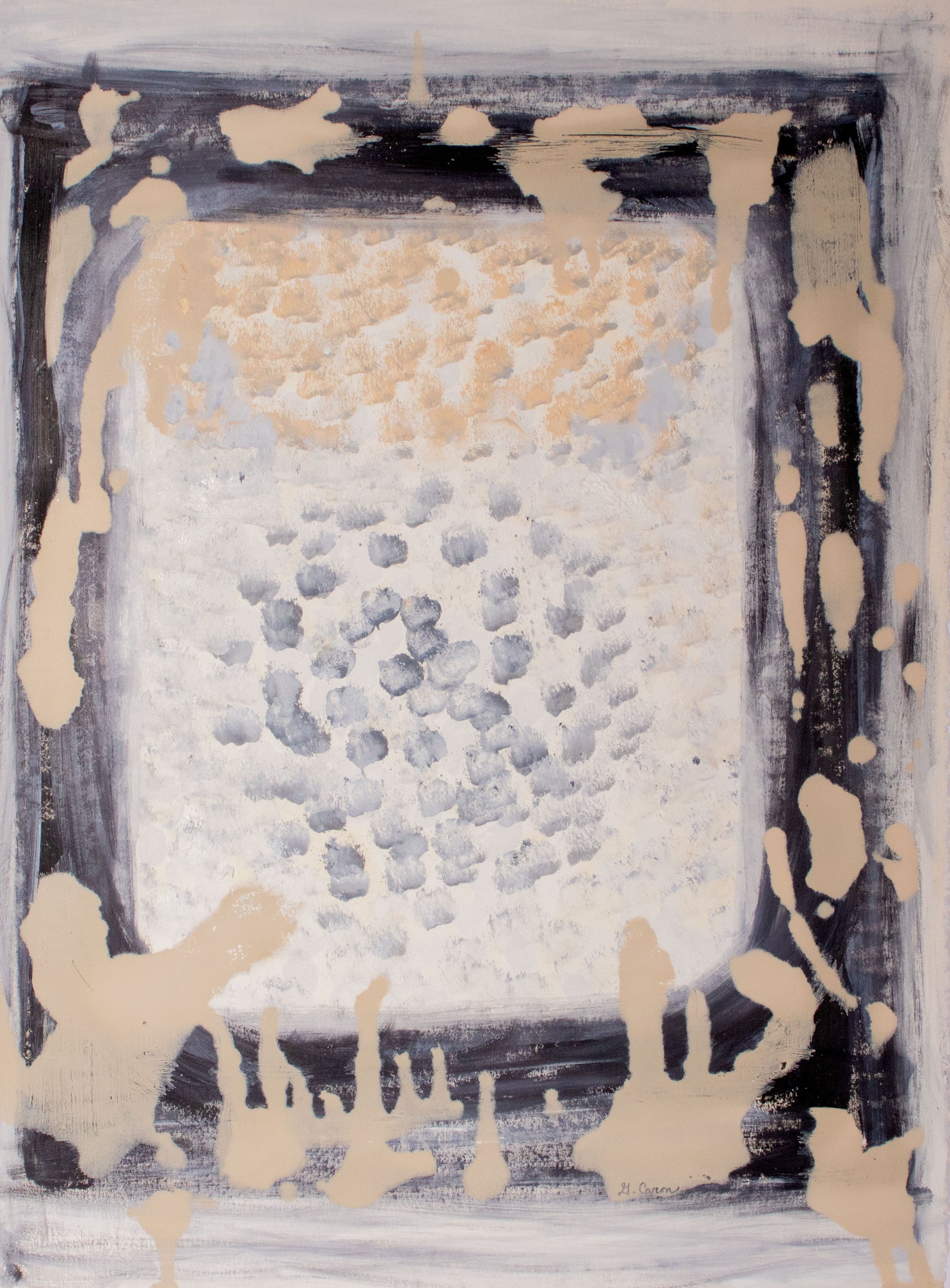 Gestural Abstraction I <br>2024 Oil on Paper <br><br>#C9752