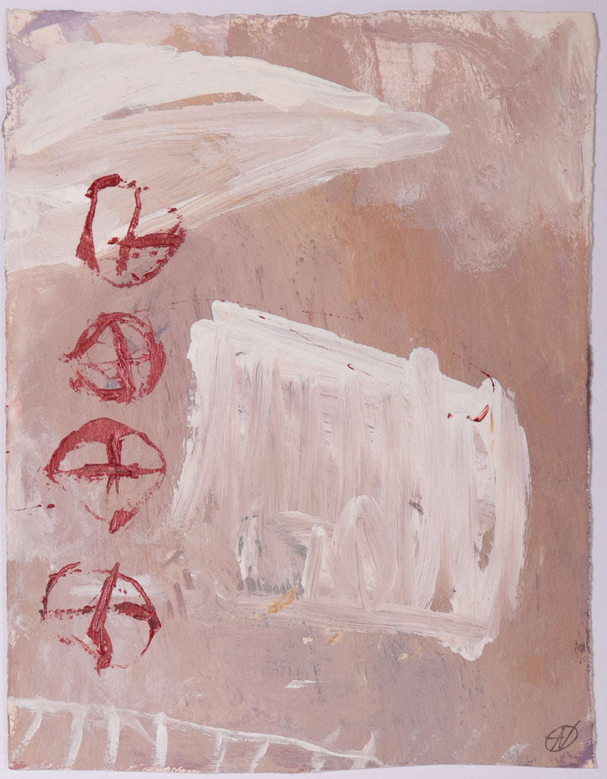 Gestural Abstract <br>20th Century Acrylic <br><br>#C9762