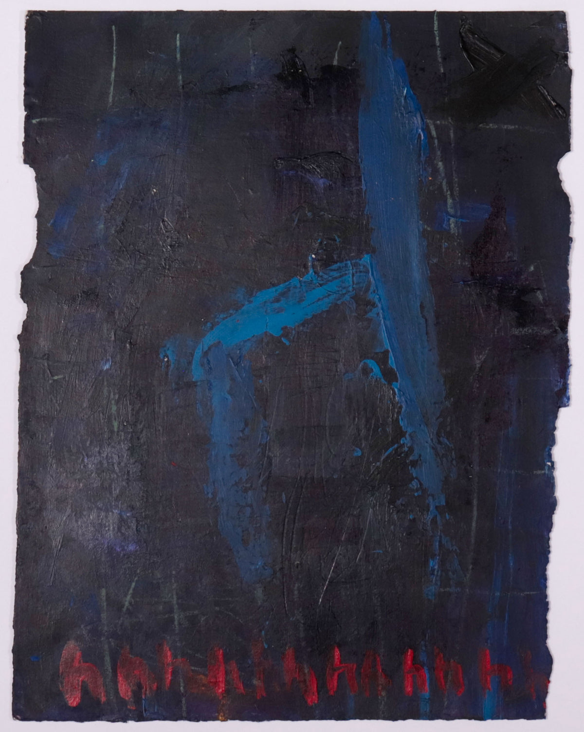 Abstract with Chair <br>20th Century Acrylic <br><br>#C9766