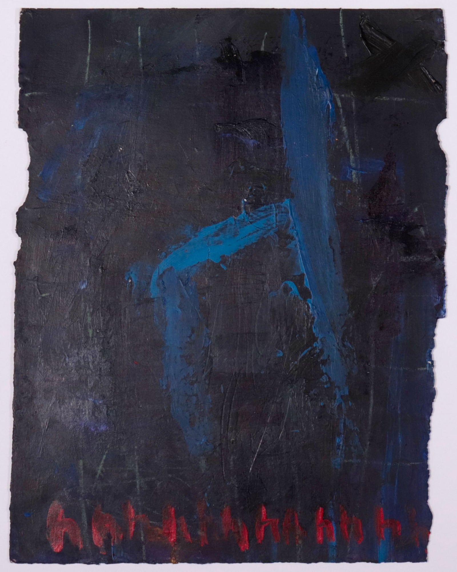 Abstract with Chair <br>20th Century Acrylic <br><br>#C9766