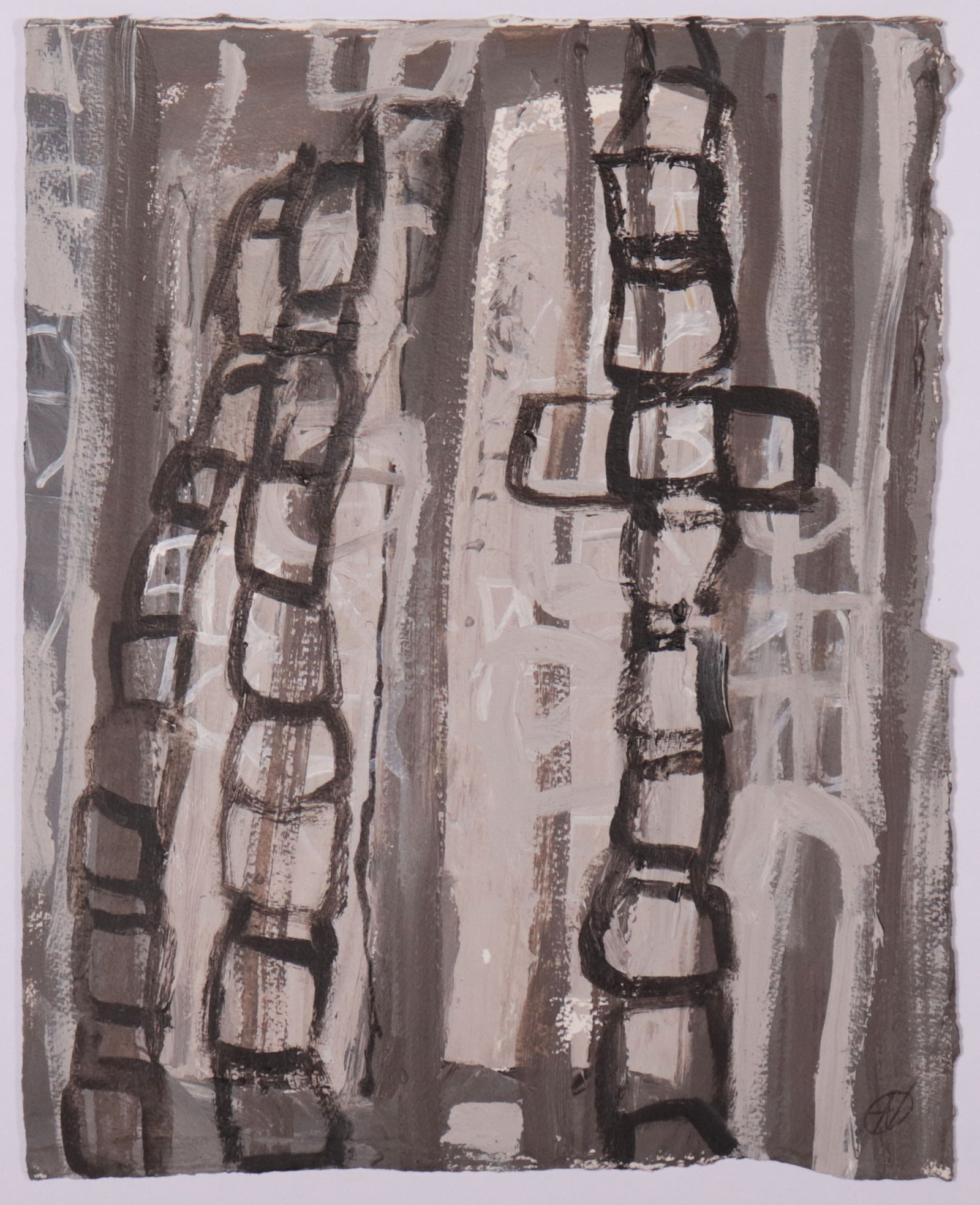 Stacked Boxes <br>20th Century Acrylic <br><br>#C9770