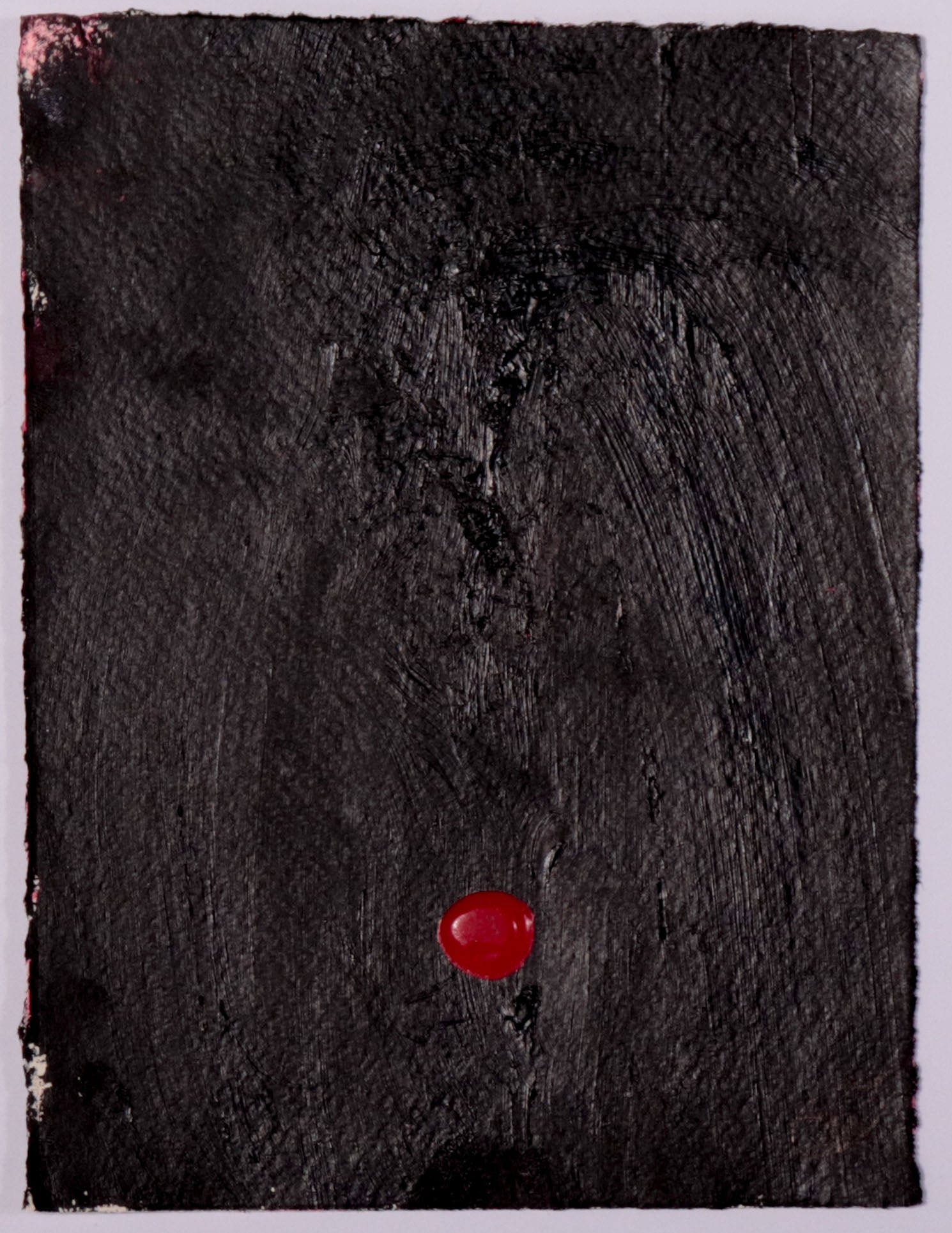 Abstract with Red Dot <br>20th Century Acrylic <br><Br>#C9773