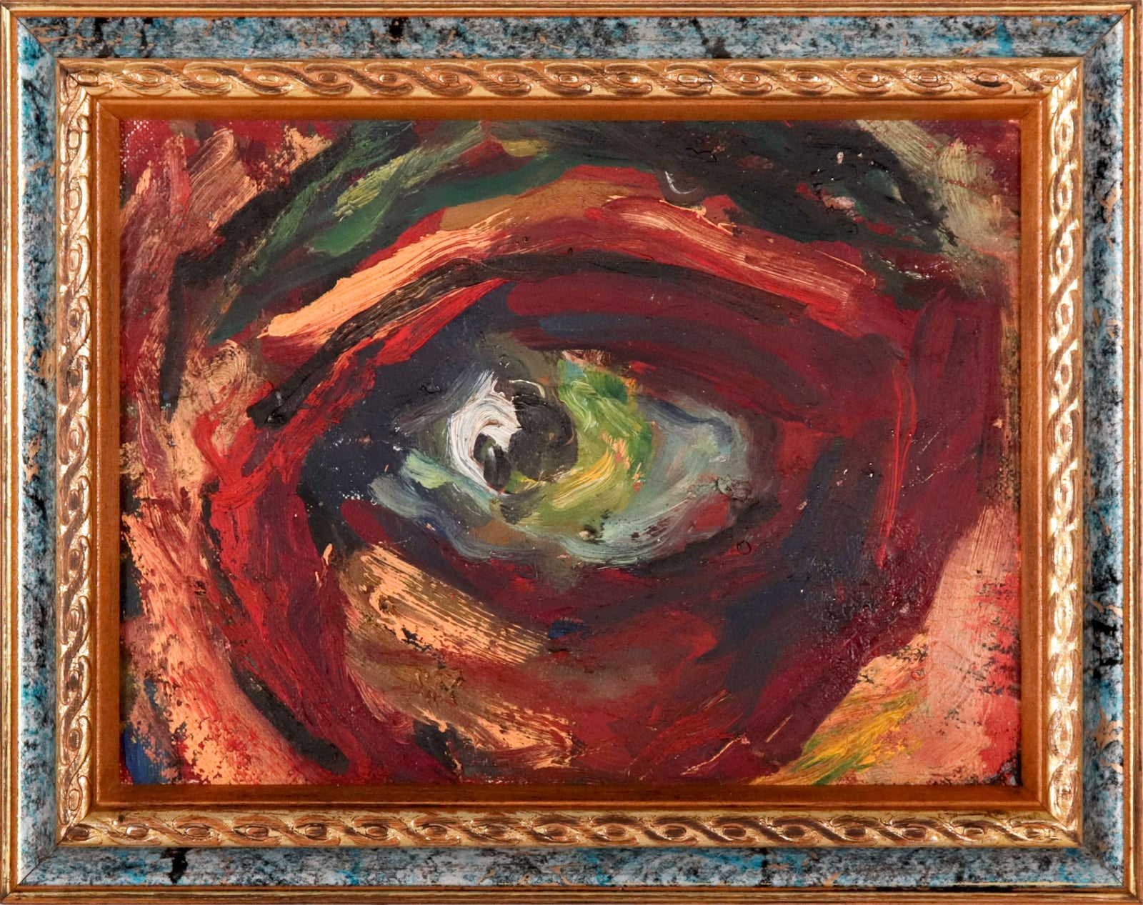 Abstracted Eye Close-Up <br>Mid Century Oil <br><br>C9819