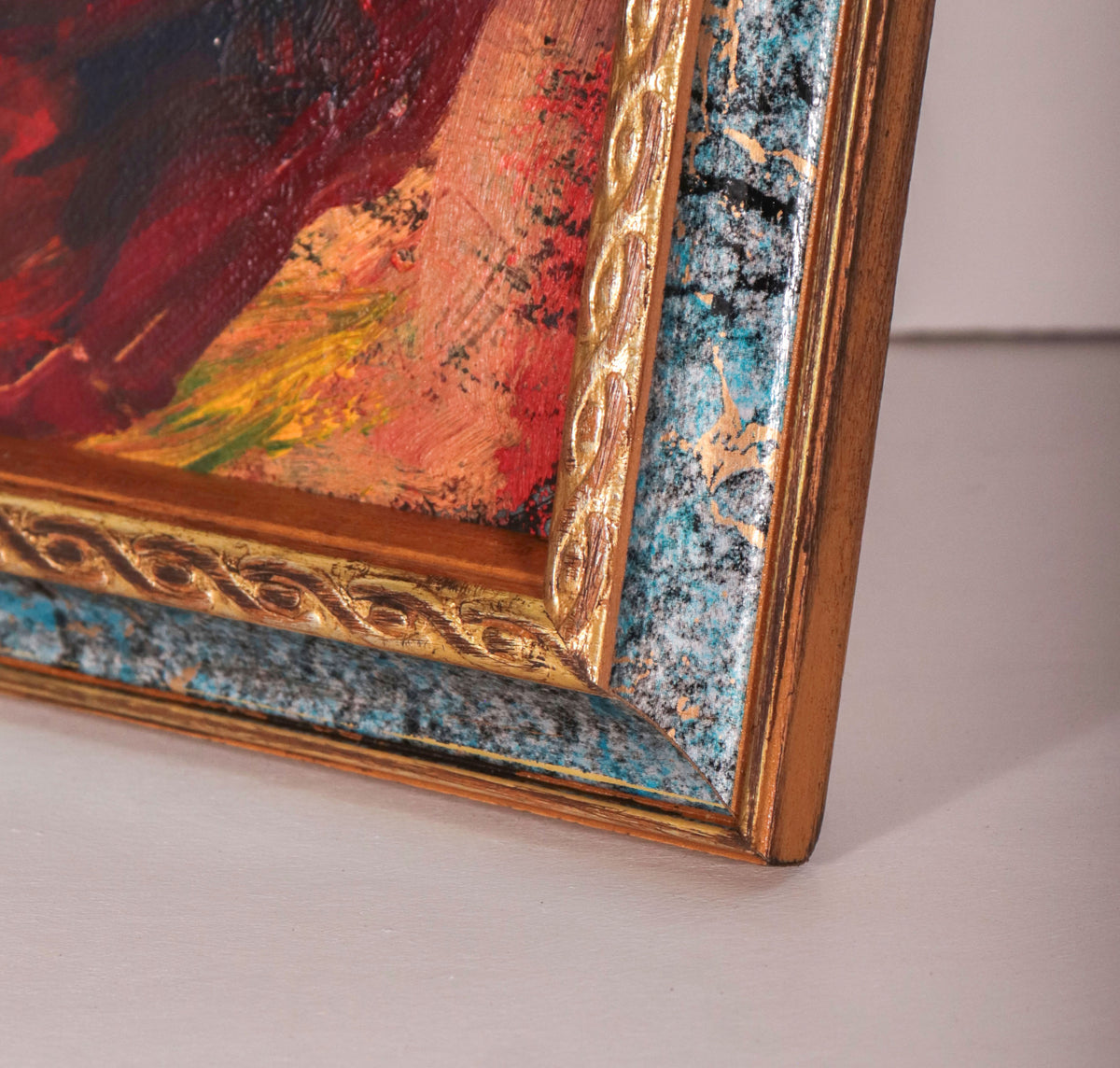 Abstracted Eye Close-Up <br>Mid Century Oil <br><br>C9819