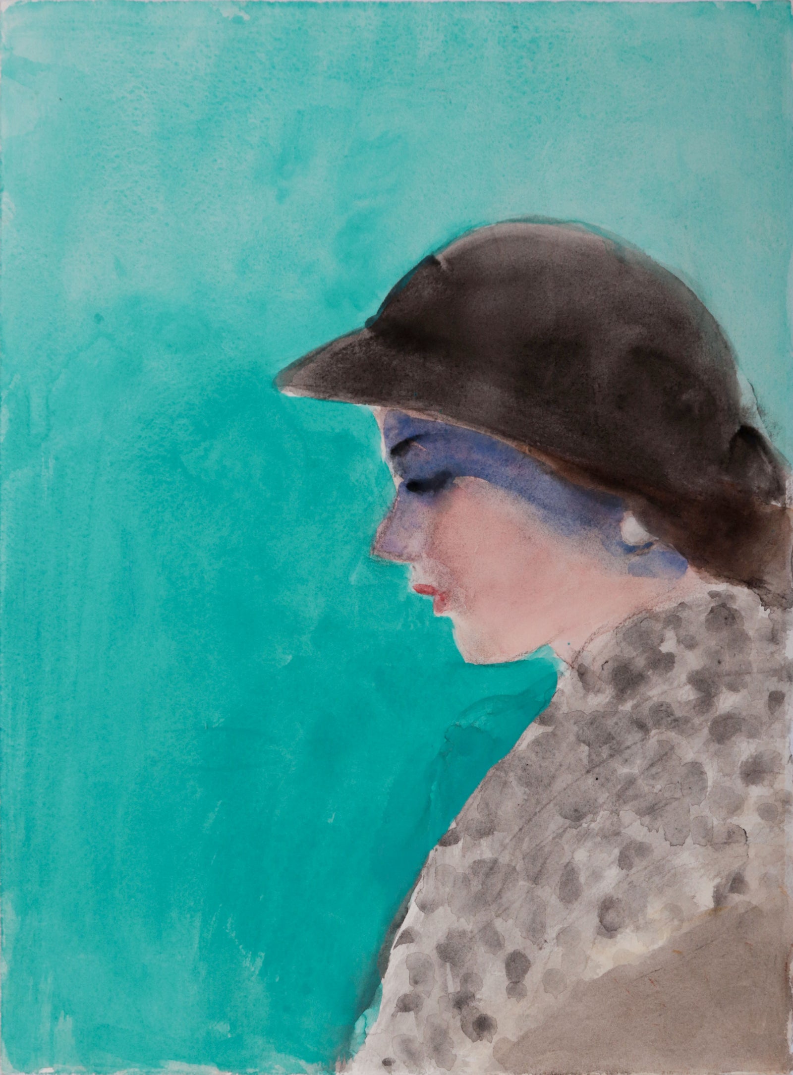 Fashionable Woman <br>20th Century Watercolor <br><br>#D0010