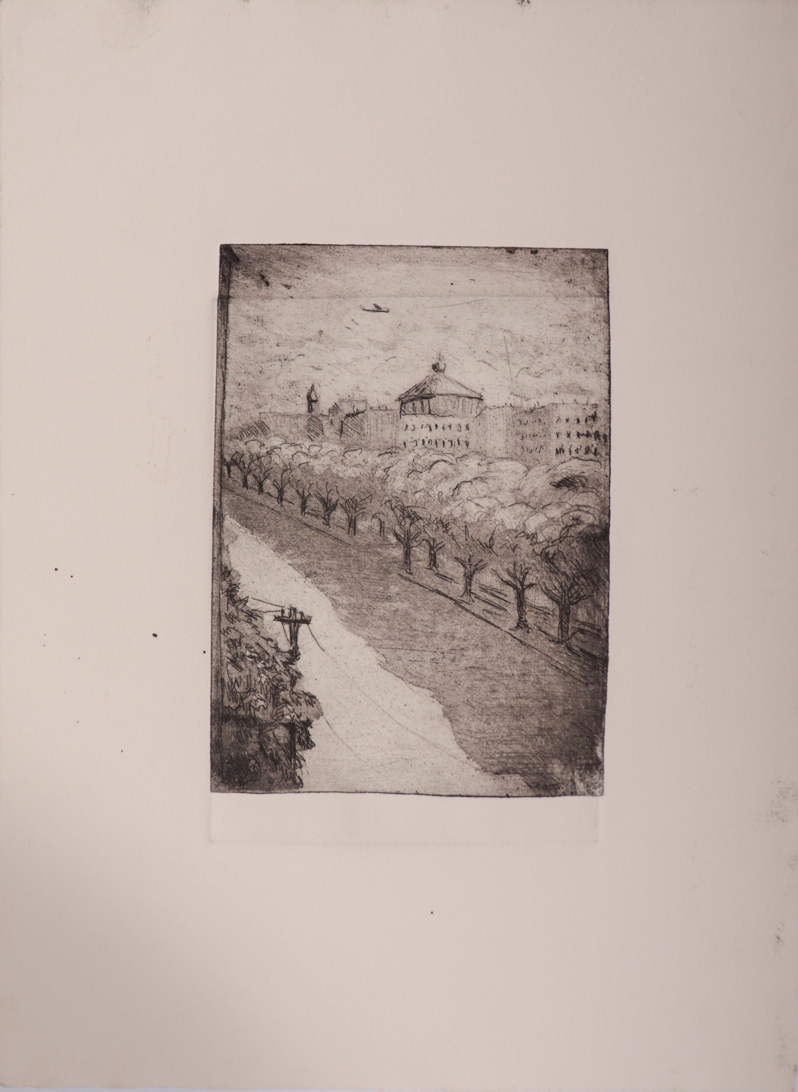 Scene Through a Window <br>1986 Etching <br><br>#D0054