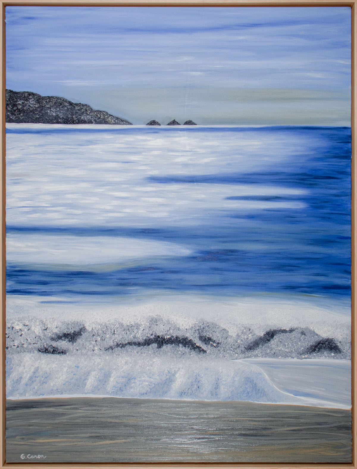 <i>Black Sands Beach Marin, CA</i> <br>2026 Oil <br><br>#D0247