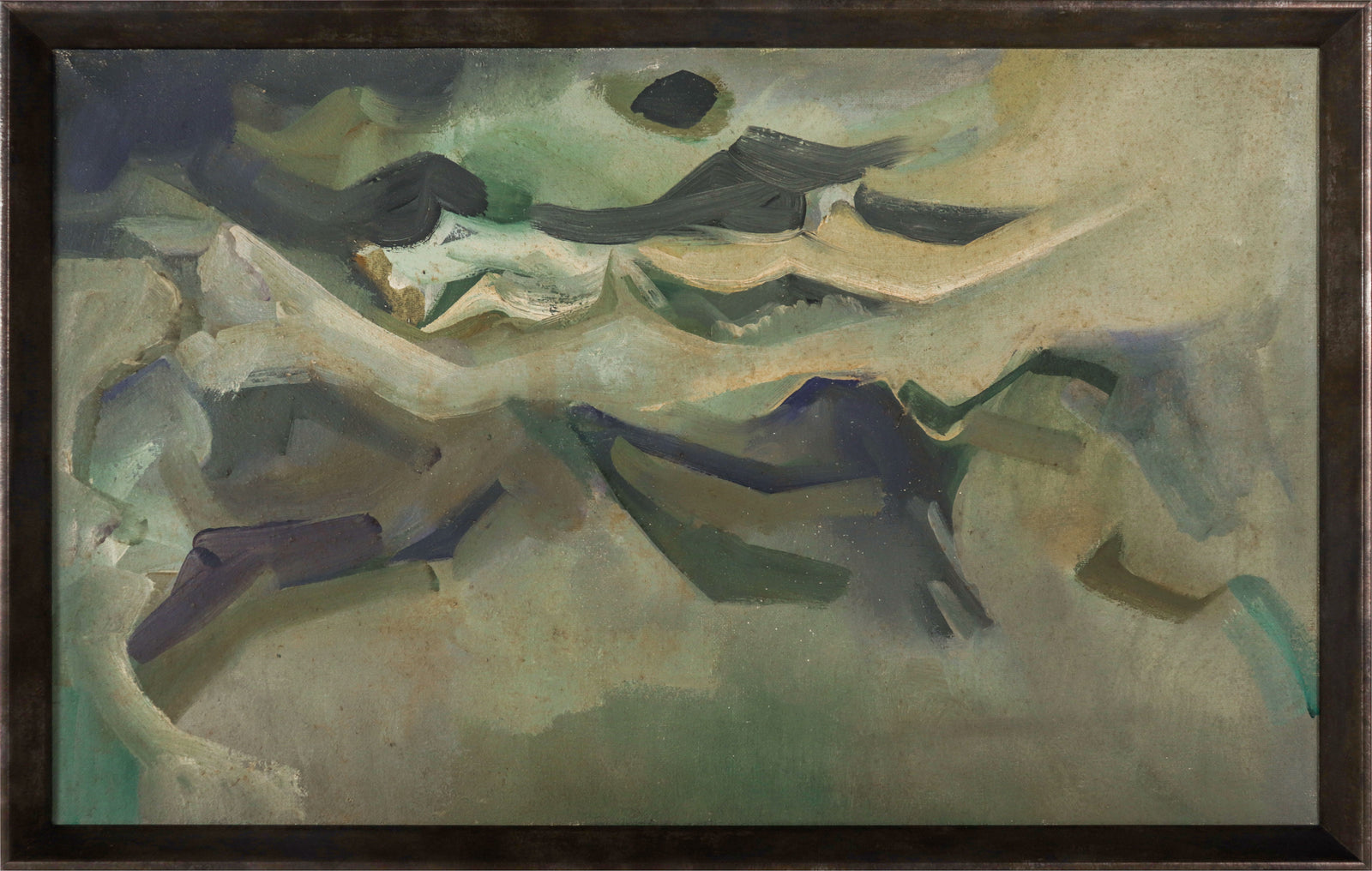 <i>Mountain Fog</i> <br>1965 Oil <br><br>#D0309