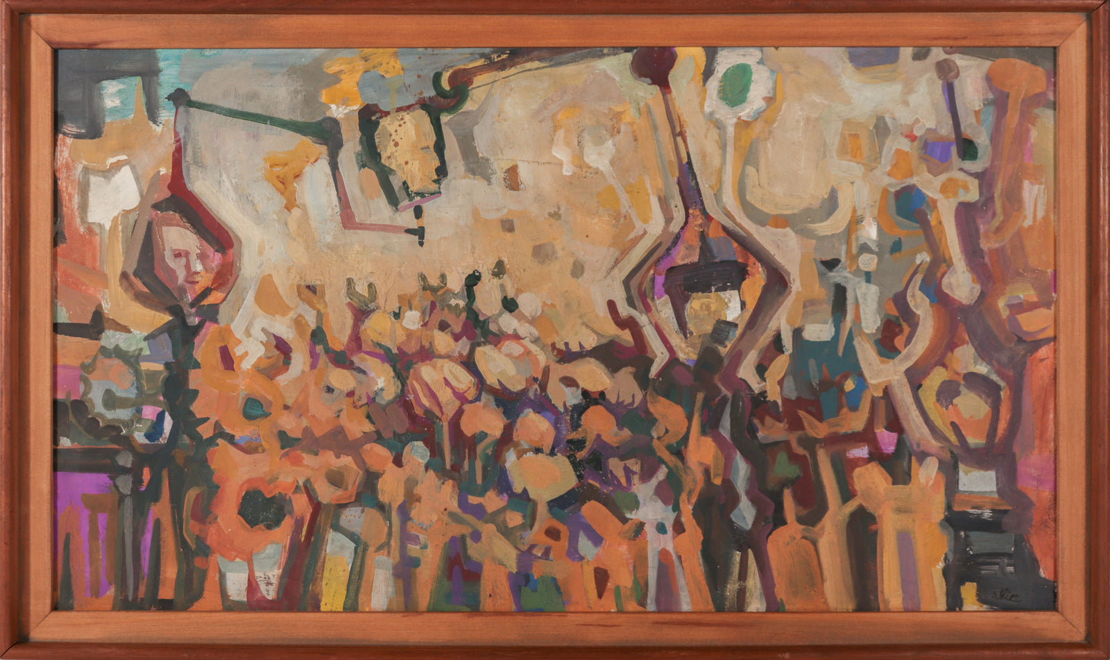 <i>Convention</i> <br>1960s Gouache <br><br>#D0331