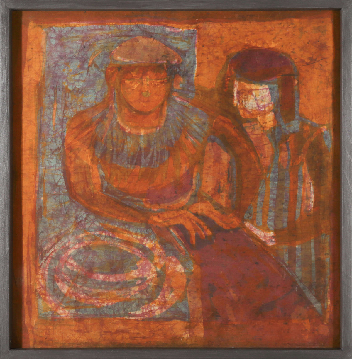 <i>Old King Cole</i> <br>1960s Batik <br><br>#D0338