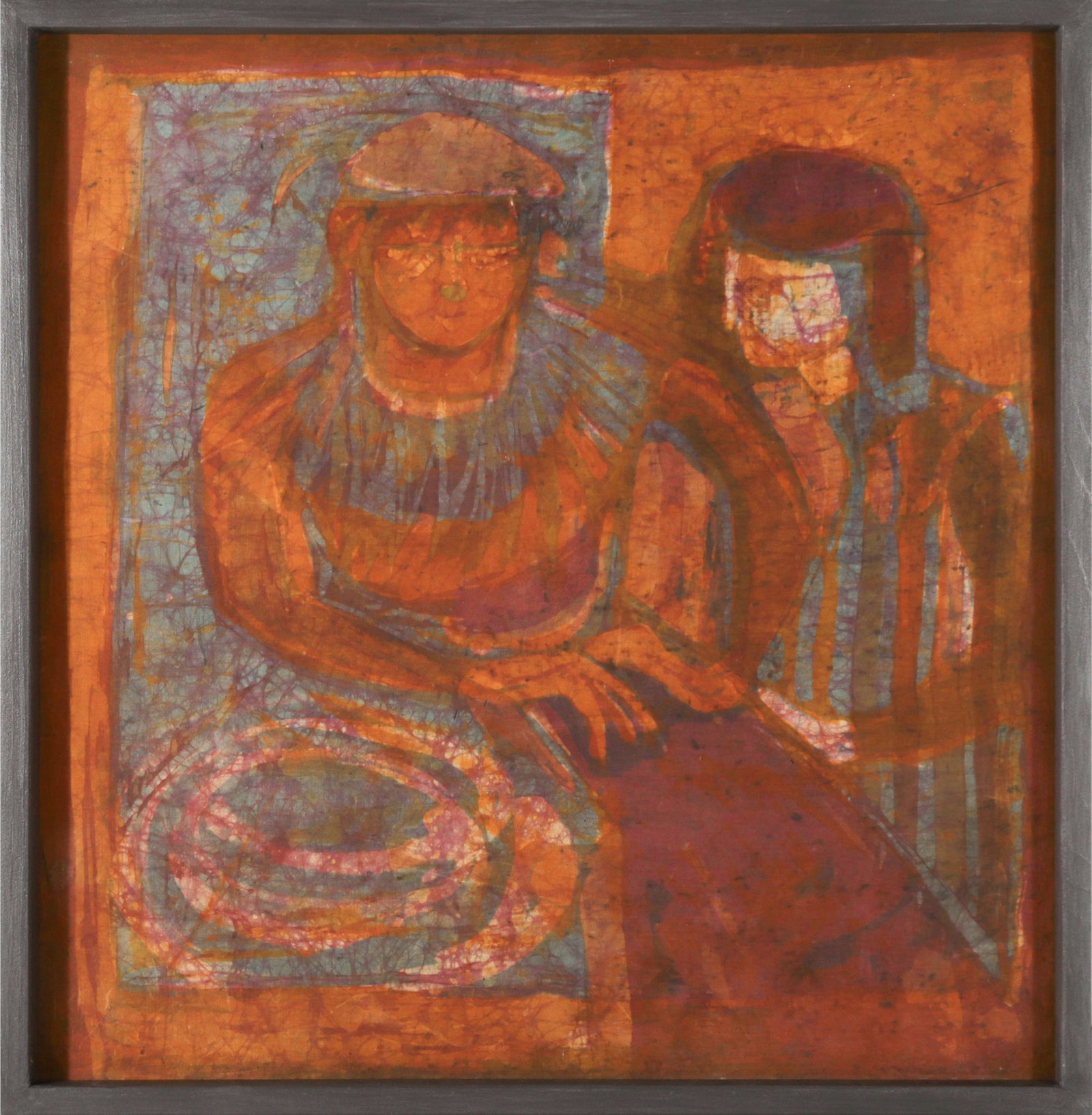 <i>Old King Cole</i> <br>1960s Batik <br><br>#D0338