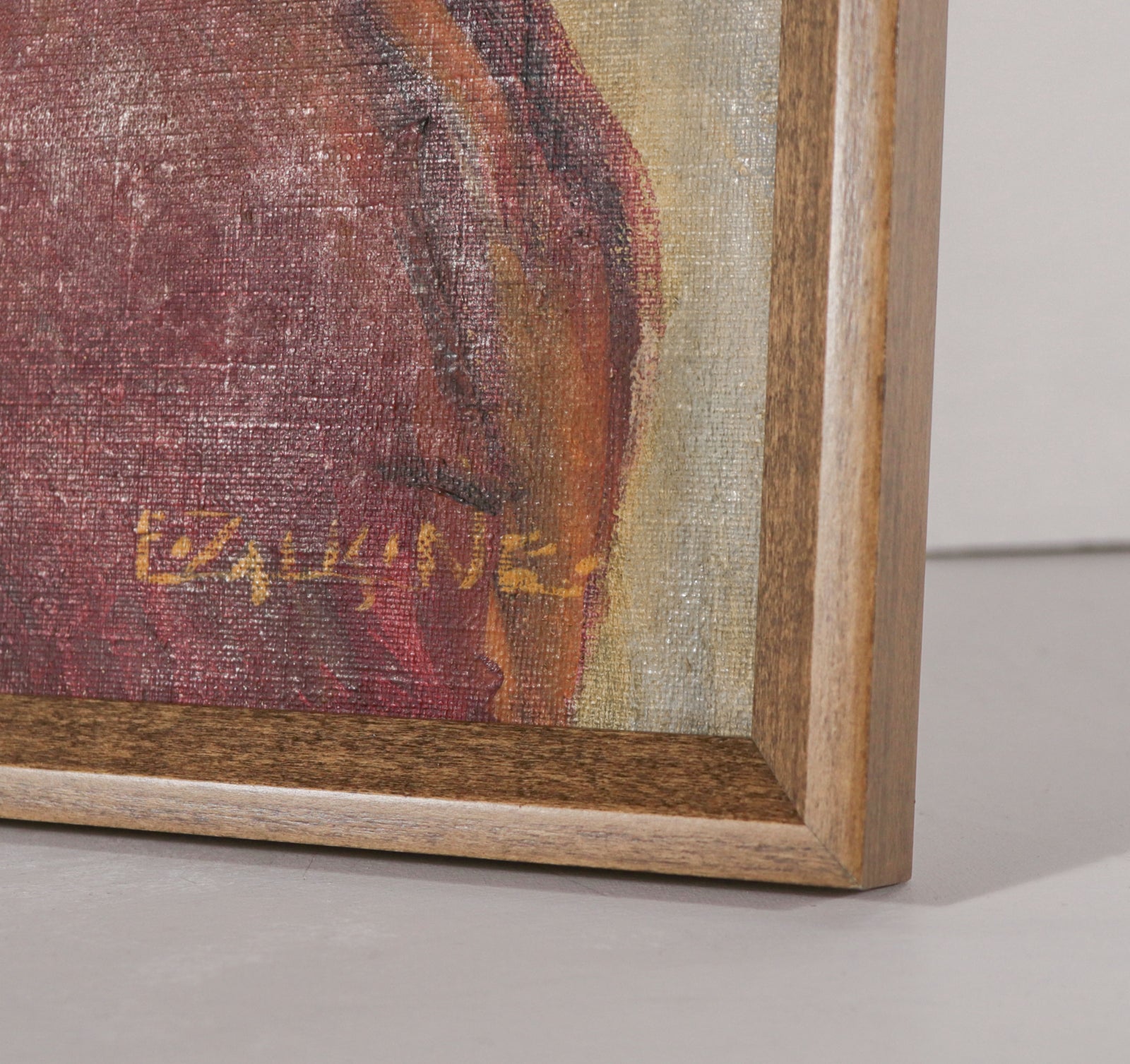 Elegant Woman <br>1930-40s Oil <br><br>#D0351